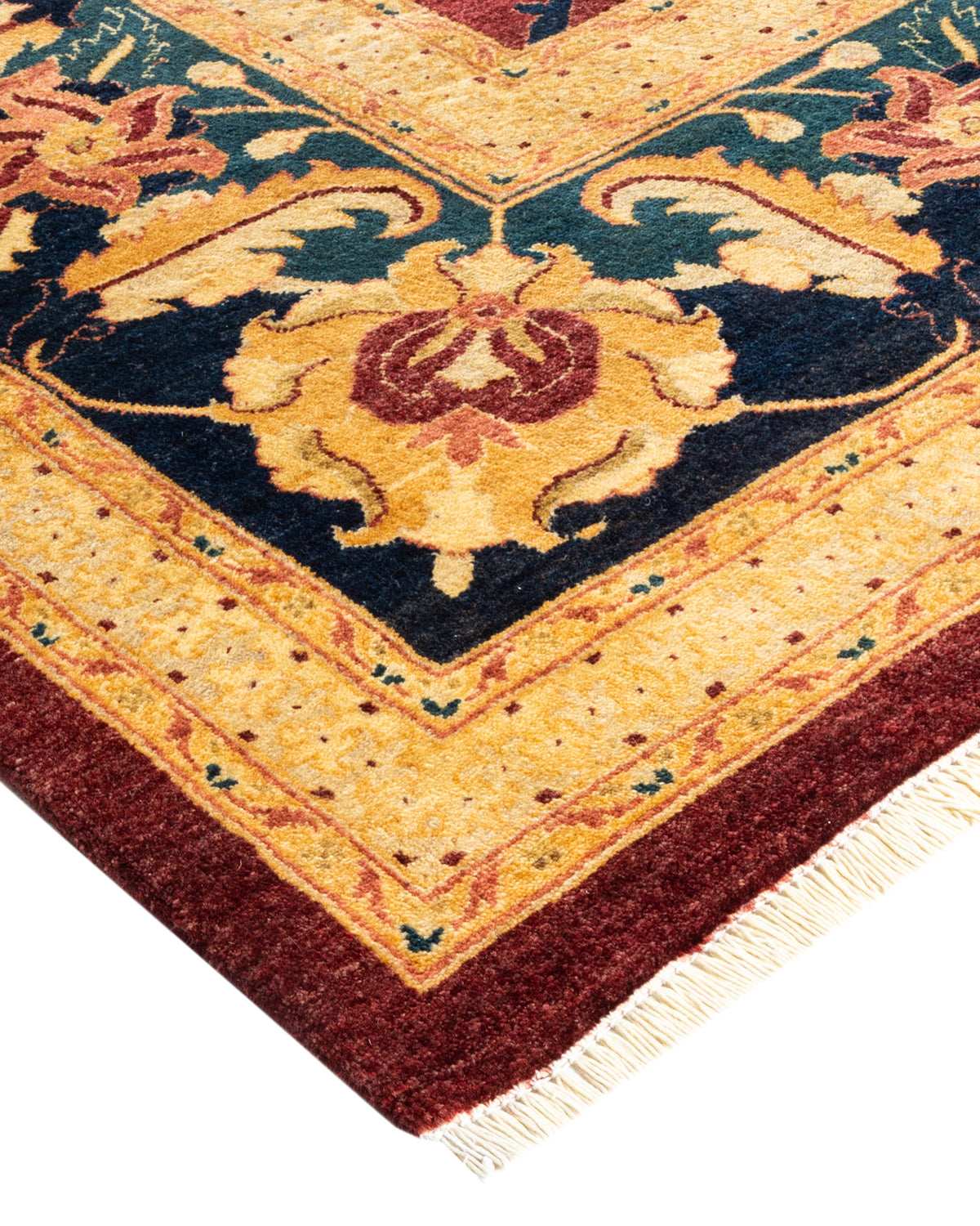Mogul, One-of-a-Kind Hand-Knotted Area Rug - Red, 9' 0" x 11' 10"