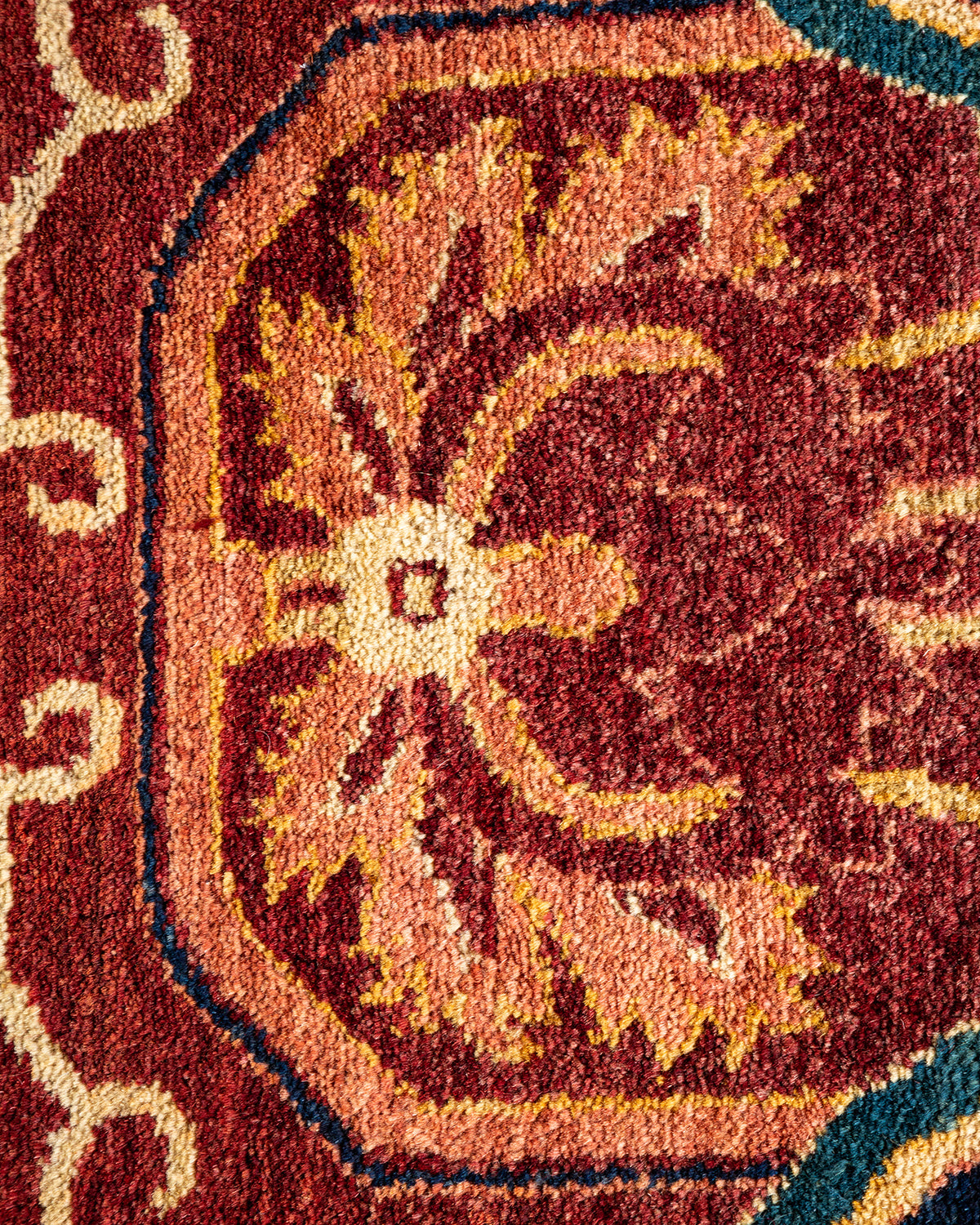 Mogul, One-of-a-Kind Hand-Knotted Area Rug - Red, 9' 0" x 11' 10"