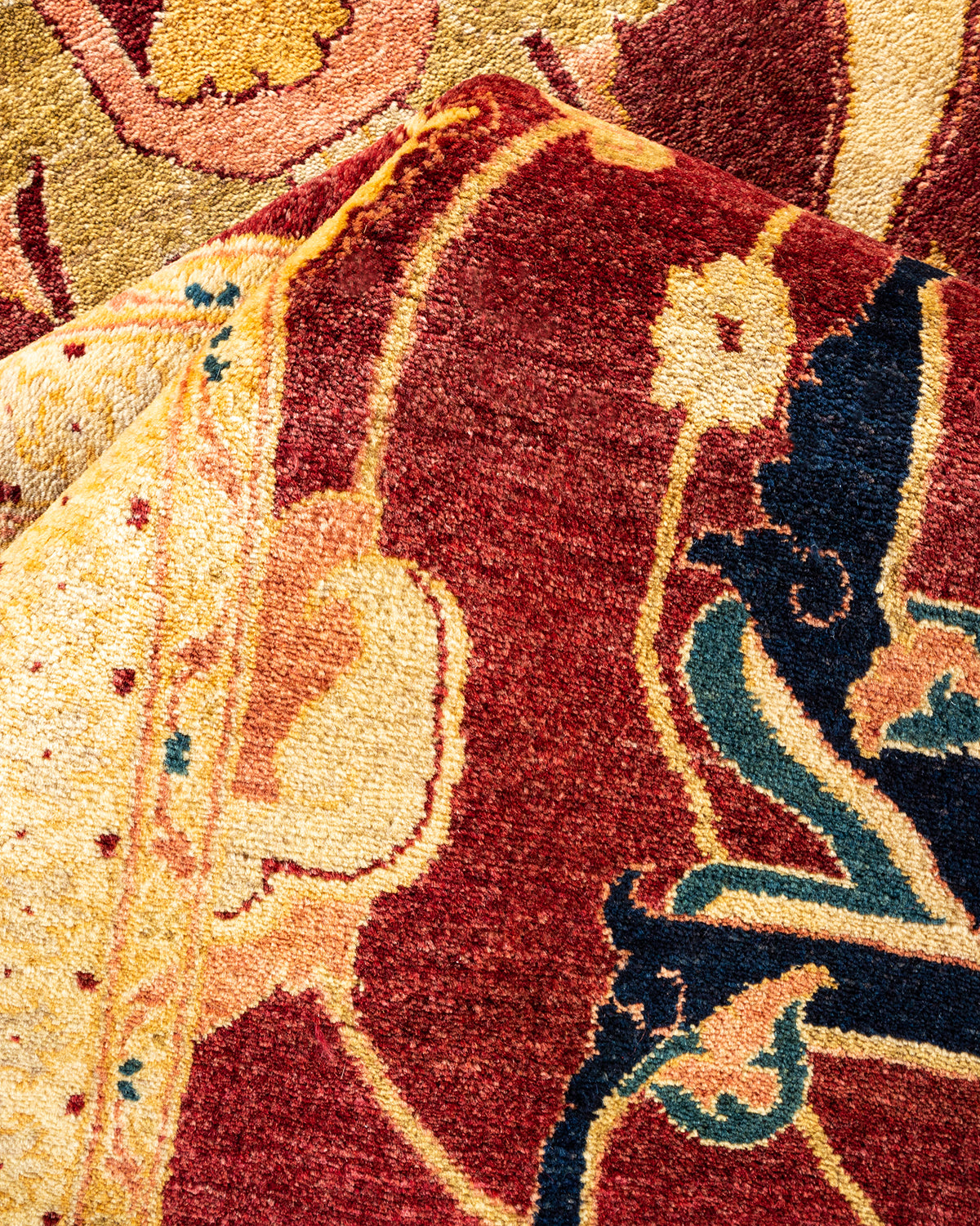 Mogul, One-of-a-Kind Hand-Knotted Area Rug - Red, 9' 0" x 11' 10"