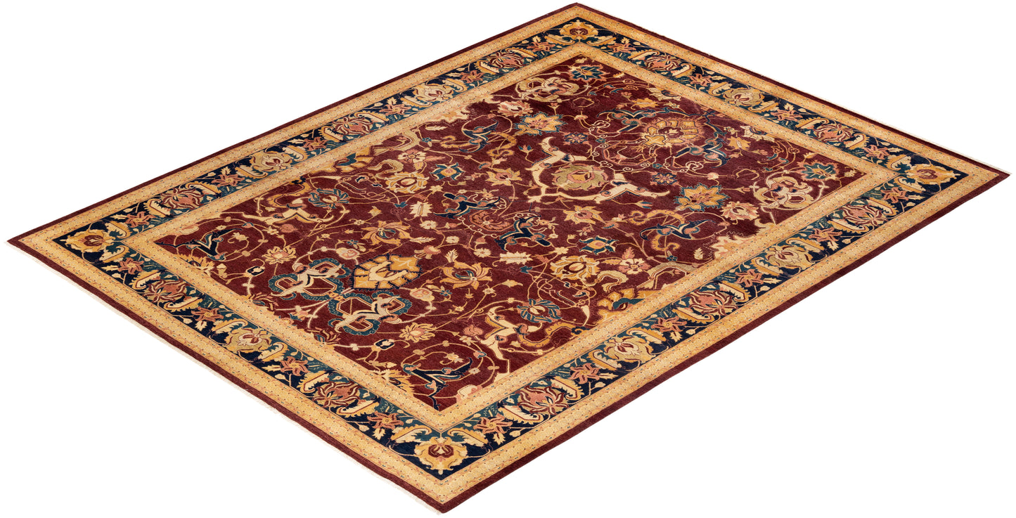 Mogul, One-of-a-Kind Hand-Knotted Area Rug - Red, 9' 0" x 11' 10"