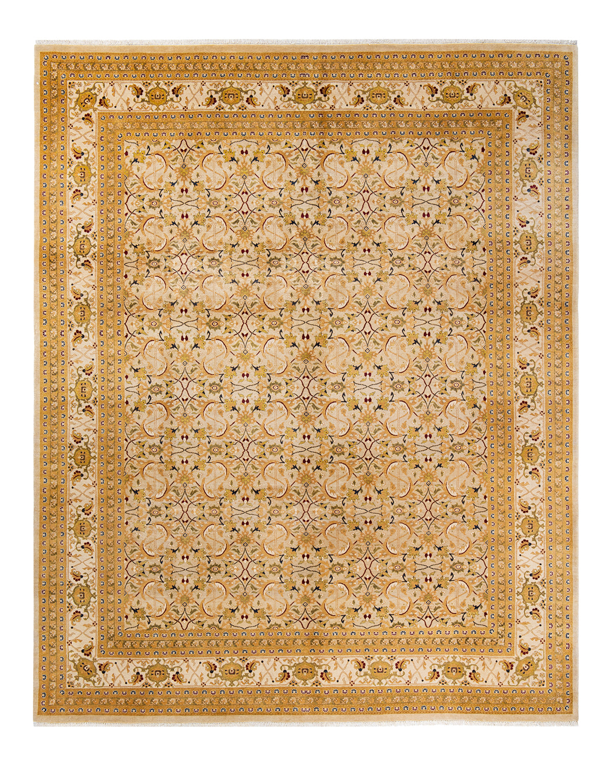 Mogul, One-of-a-Kind Hand-Knotted Area Rug - Ivory, 8' 2" x 10' 3"