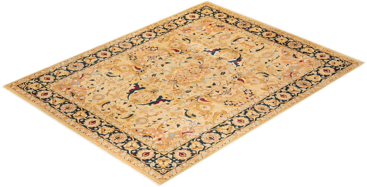 Mogul, One-of-a-Kind Hand-Knotted Area Rug - Ivory, 8' 1" x 10' 5"