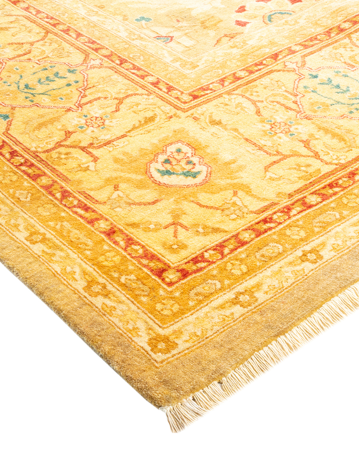 Mogul, One-of-a-Kind Hand-Knotted Area Rug - Yellow, 8' 0" x 9' 10"