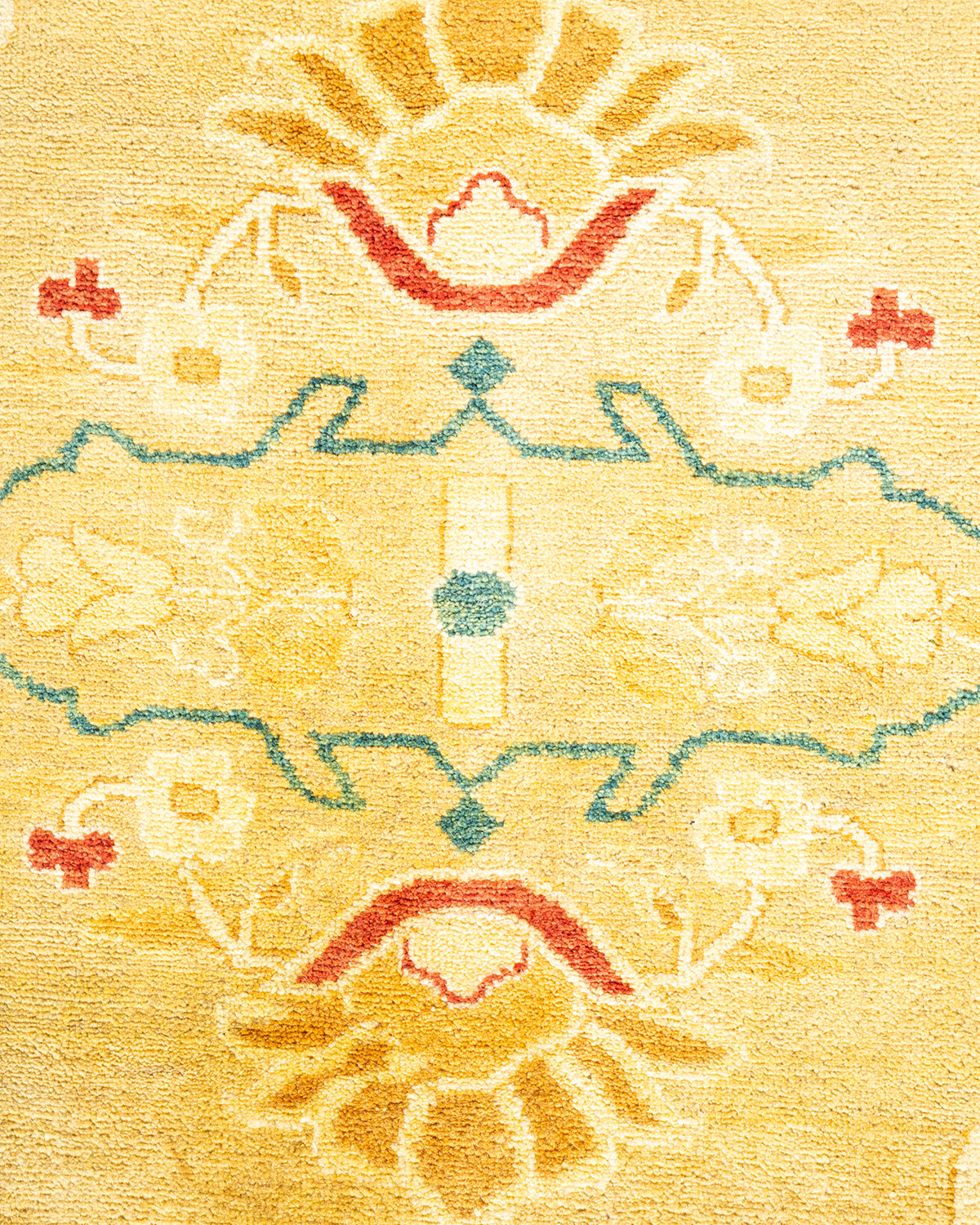 Mogul, One-of-a-Kind Hand-Knotted Area Rug - Yellow, 8' 0" x 9' 10"