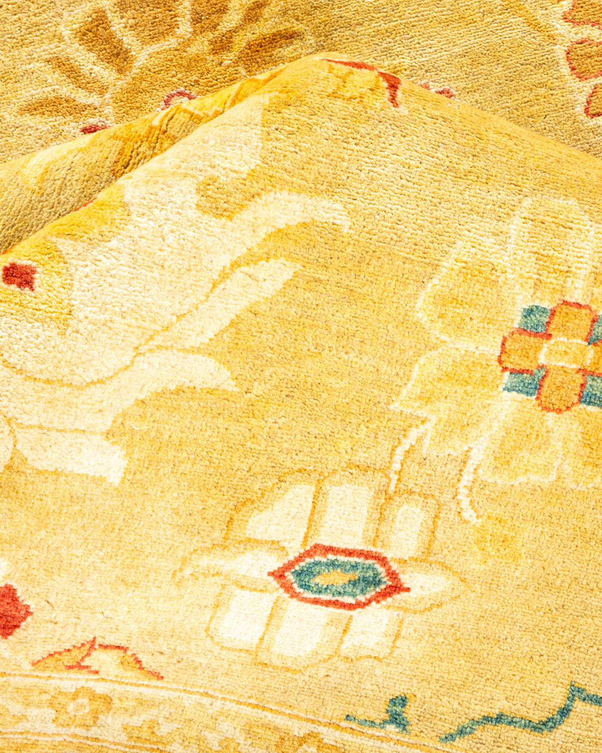 Mogul, One-of-a-Kind Hand-Knotted Area Rug - Yellow, 8' 0" x 9' 10"