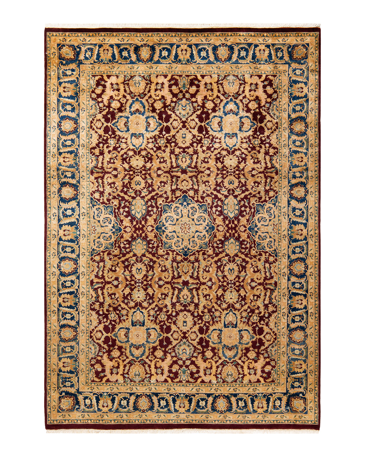 Mogul, One-of-a-Kind Hand-Knotted Area Rug - Red, 6' 1" x 8' 10"