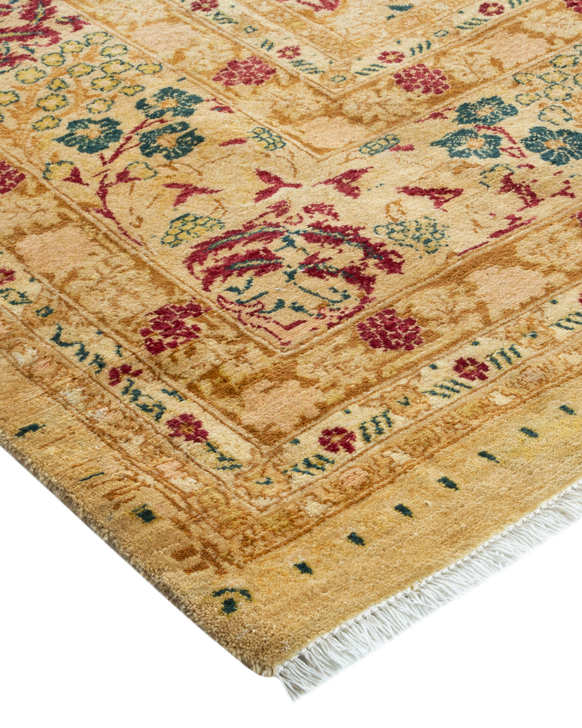 Mogul, One-of-a-Kind Hand-Knotted Area Rug - Yellow, 6' 0" x 8' 9"