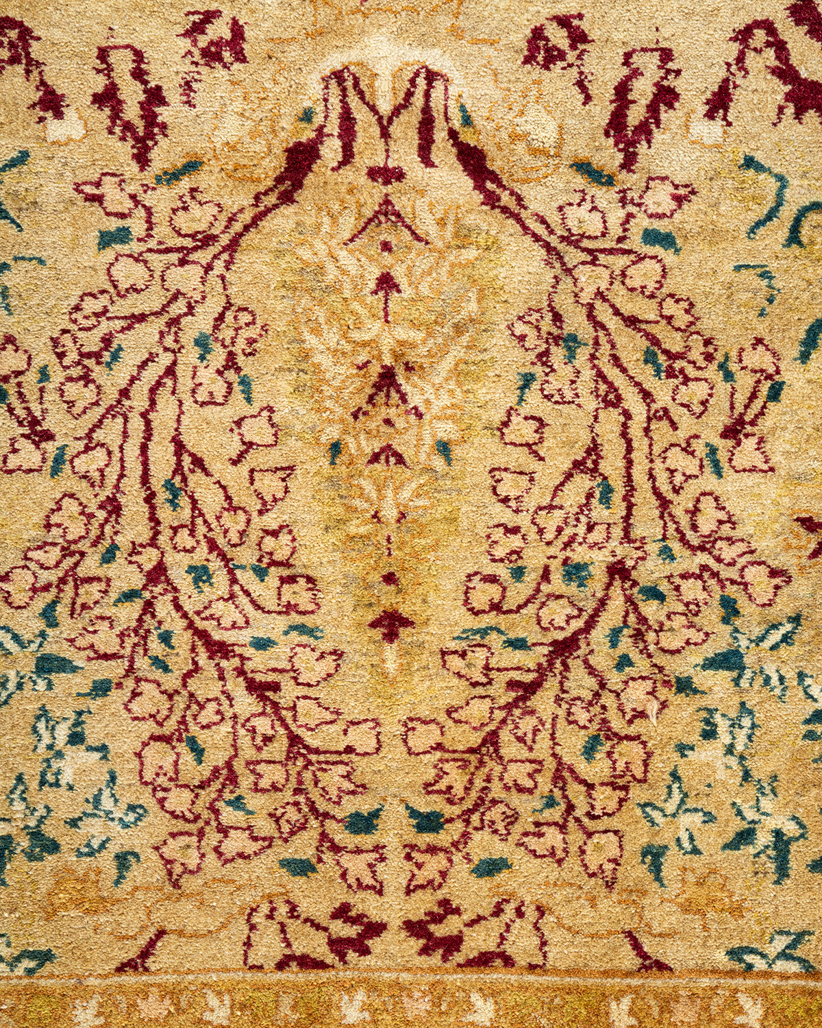 Mogul, One-of-a-Kind Hand-Knotted Area Rug - Yellow, 6' 0" x 8' 9"