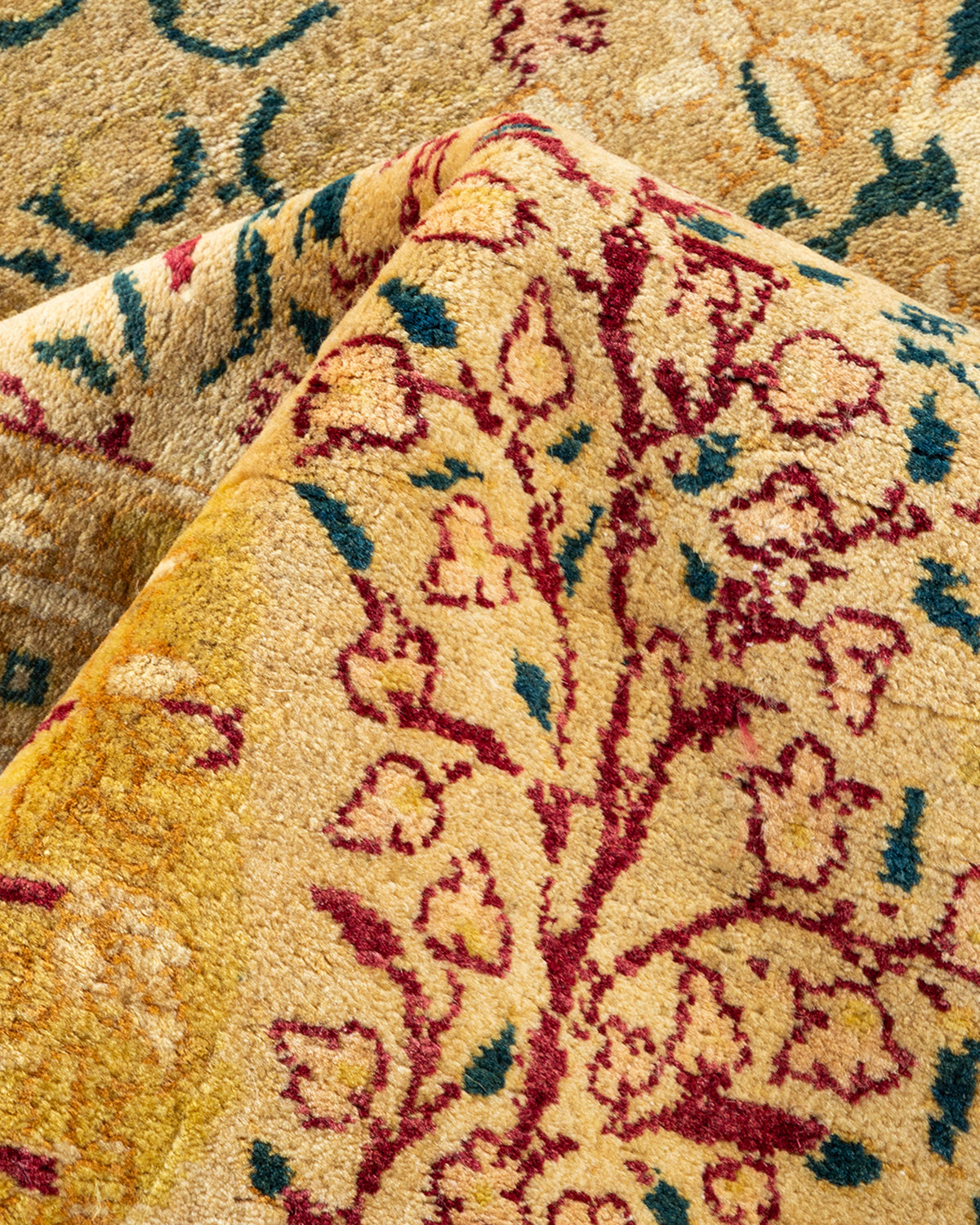 Mogul, One-of-a-Kind Hand-Knotted Area Rug - Yellow, 6' 0" x 8' 9"