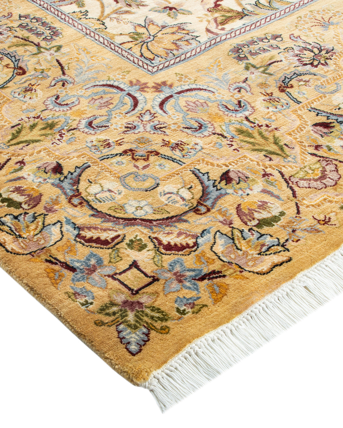 Mogul, One-of-a-Kind Hand-Knotted Area Rug - Ivory, 6' 1" x 9' 1"