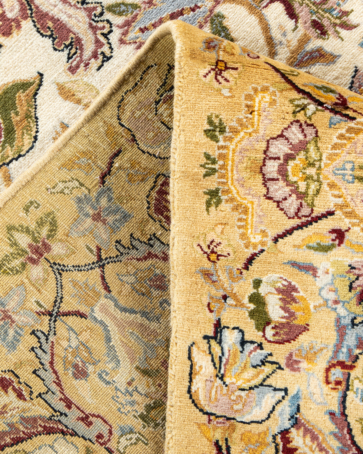 Mogul, One-of-a-Kind Hand-Knotted Area Rug - Ivory, 6' 1" x 9' 1"