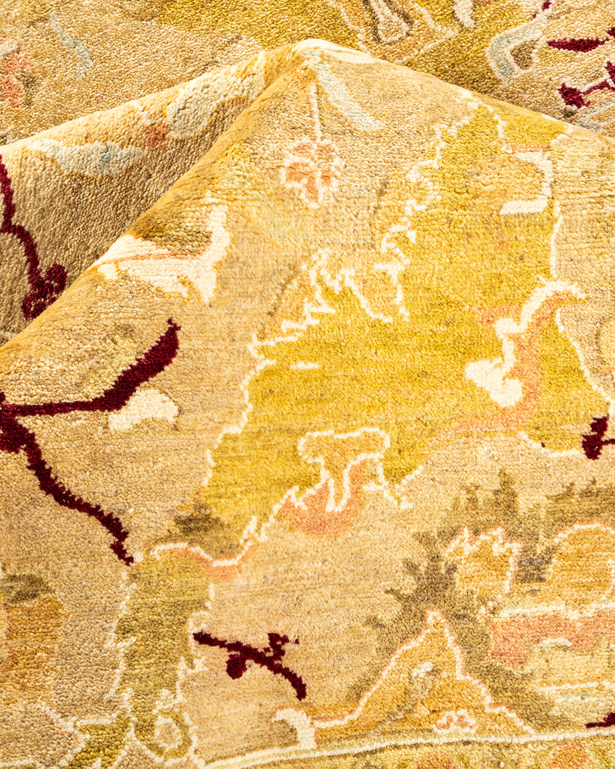 Mogul, One-of-a-Kind Hand-Knotted Area Rug - Yellow, 9' 2" x 12' 6"