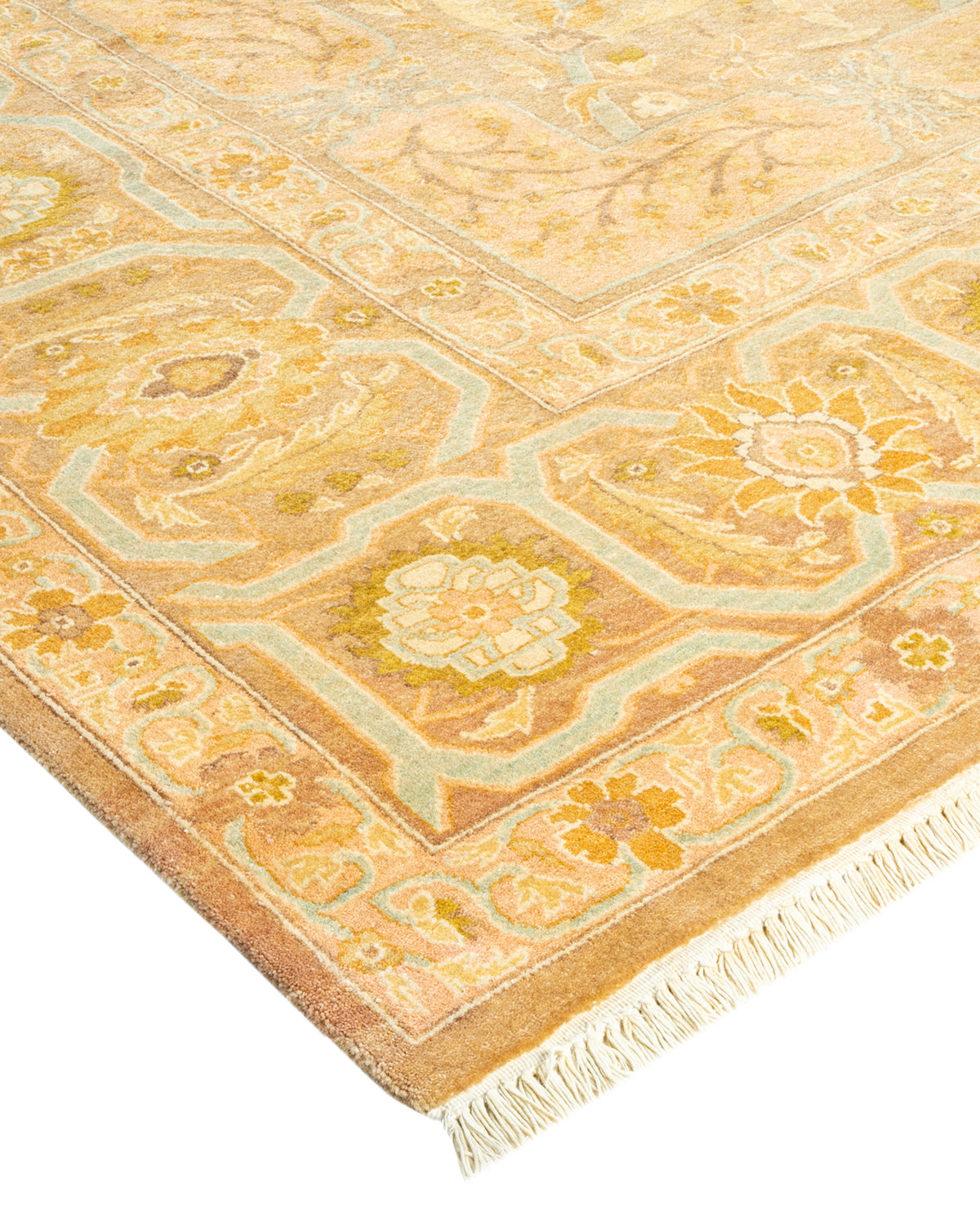 Mogul, One-of-a-Kind Hand-Knotted Area Rug - Yellow, 8' 2" x 9' 8"