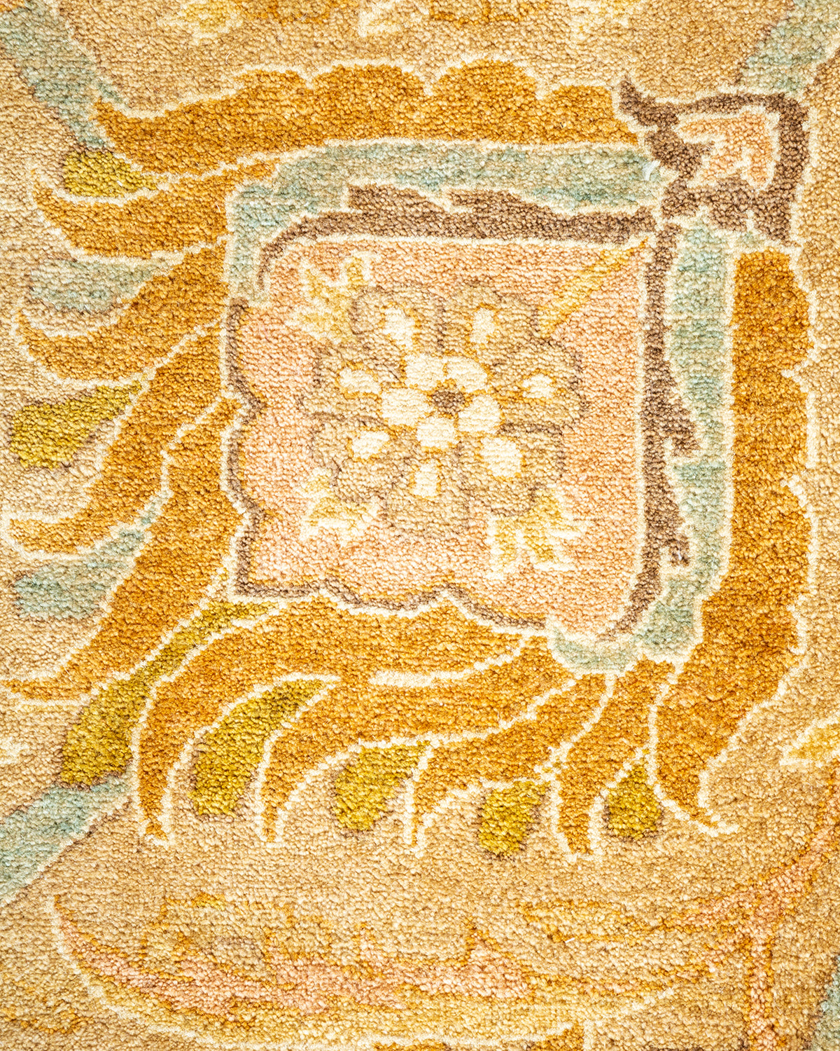 Mogul, One-of-a-Kind Hand-Knotted Area Rug - Yellow, 8' 2" x 9' 8"