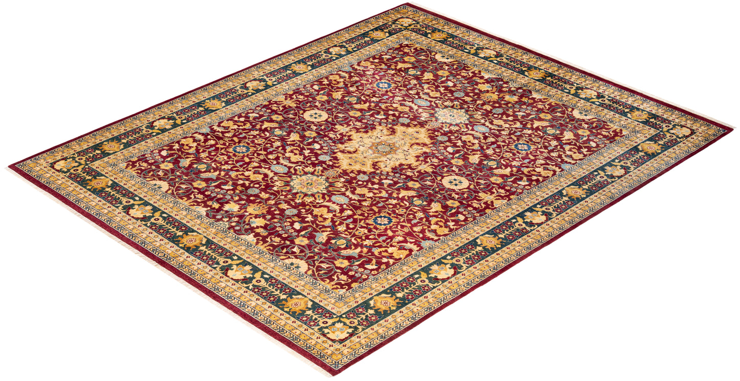Mogul, One-of-a-Kind Hand-Knotted Area Rug - Red, 8' 1" x 10' 2"
