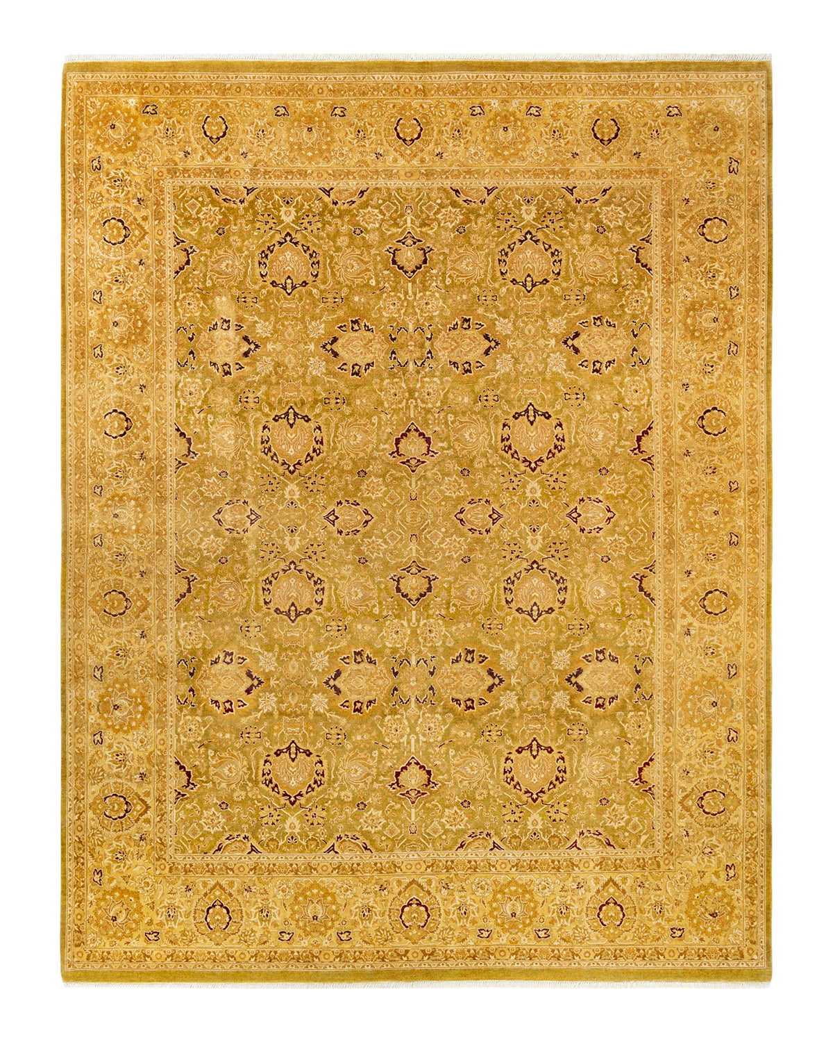 Mogul, One-of-a-Kind Hand-Knotted Area Rug - Green, 8' 3" x 10' 6"