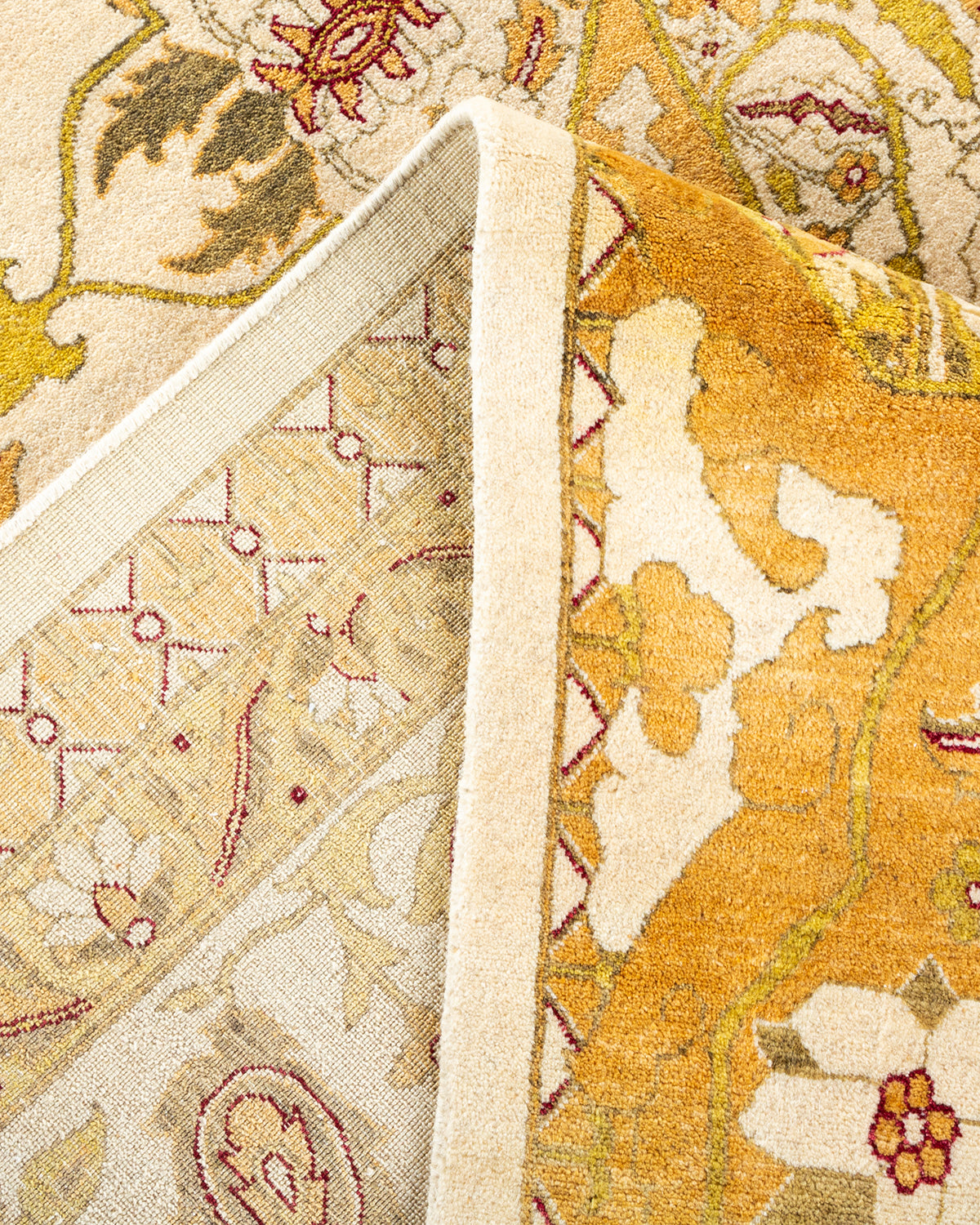 Mogul, One-of-a-Kind Hand-Knotted Area Rug - Ivory, 8' 1" x 10' 9"