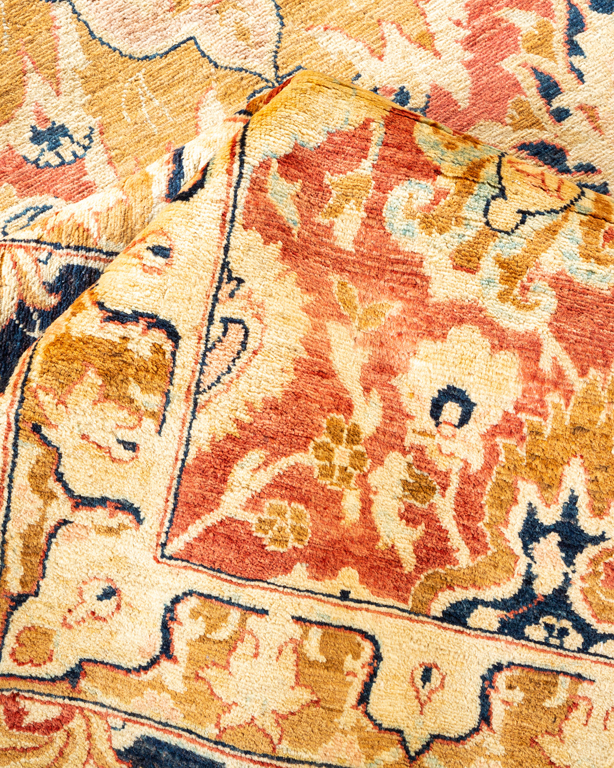 Mogul, One-of-a-Kind Hand-Knotted Area Rug - Orange, 7' 10" x 10' 2"