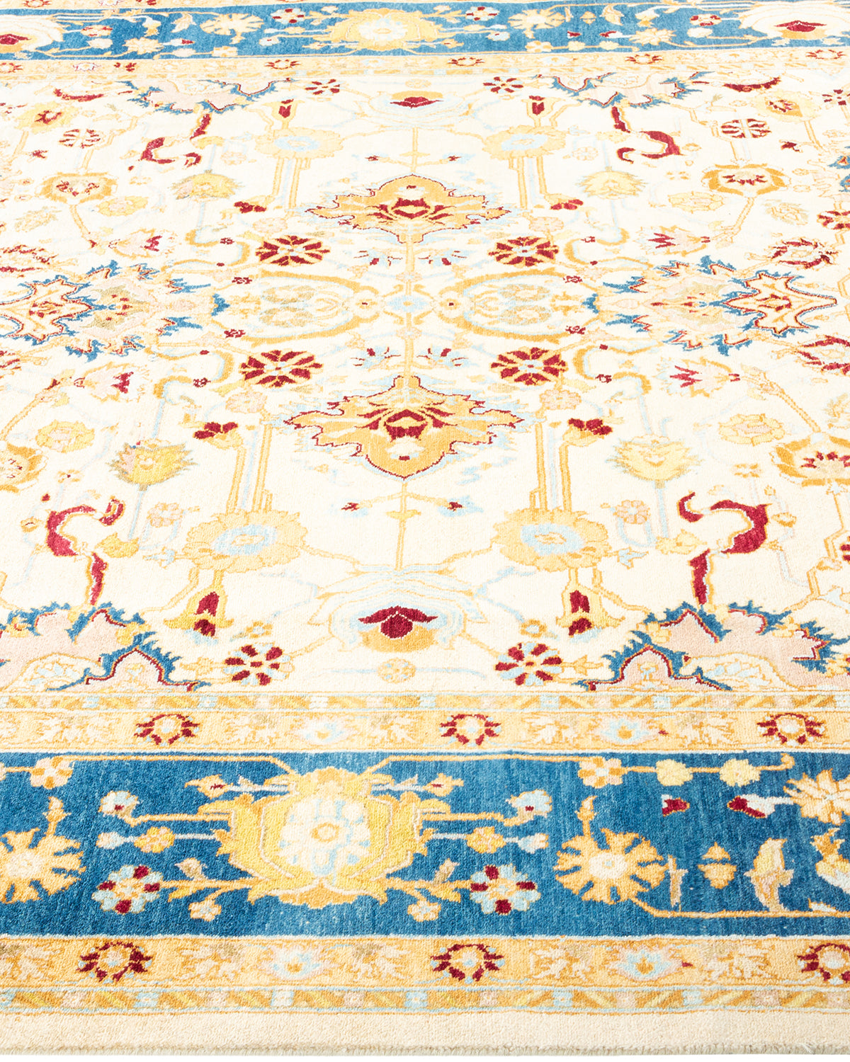 Mogul, One-of-a-Kind Hand-Knotted Area Rug - Ivory, 6' 2" x 9' 9"