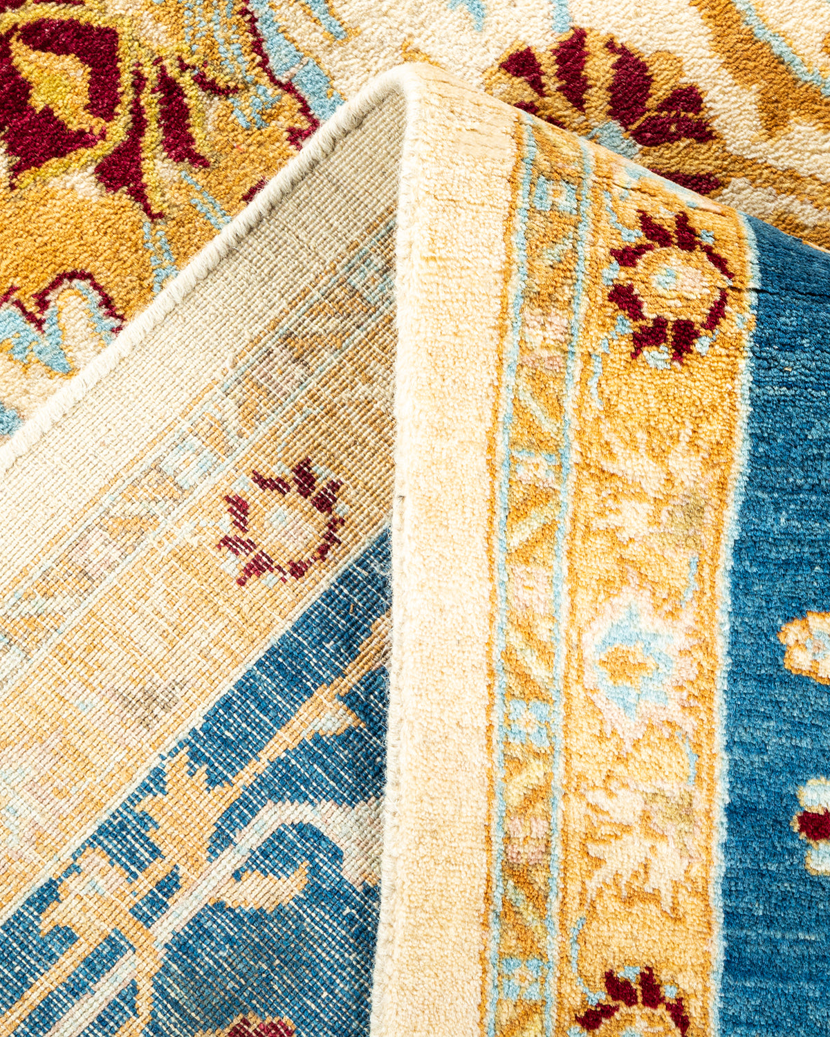 Mogul, One-of-a-Kind Hand-Knotted Area Rug - Ivory, 6' 2" x 9' 9"