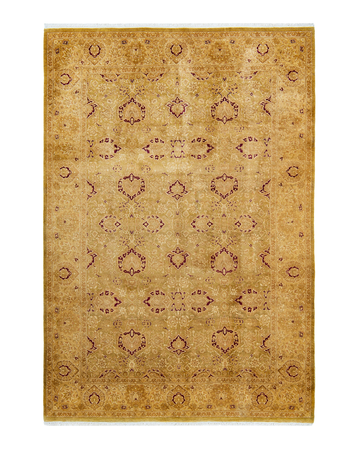 Mogul, One-of-a-Kind Hand-Knotted Area Rug - Green, 6' 2" x 8' 10"