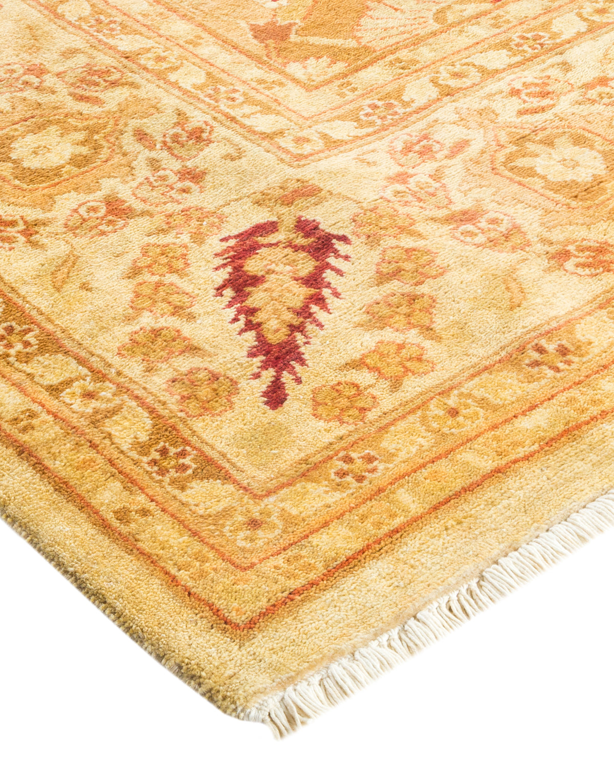 Eclectic, One-of-a-Kind Hand-Knotted Area Rug - Ivory, 8' 4" x 10' 4"