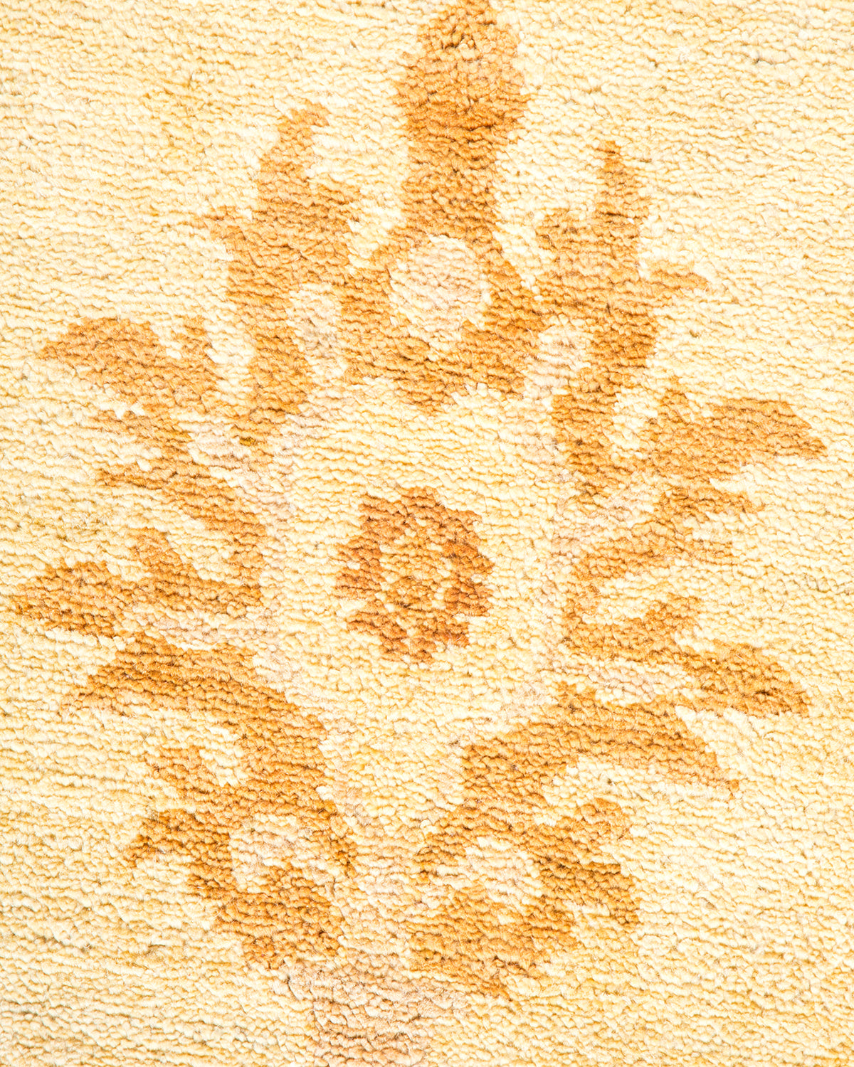 Eclectic, One-of-a-Kind Hand-Knotted Area Rug - Yellow, 6' 2" x 8' 10"