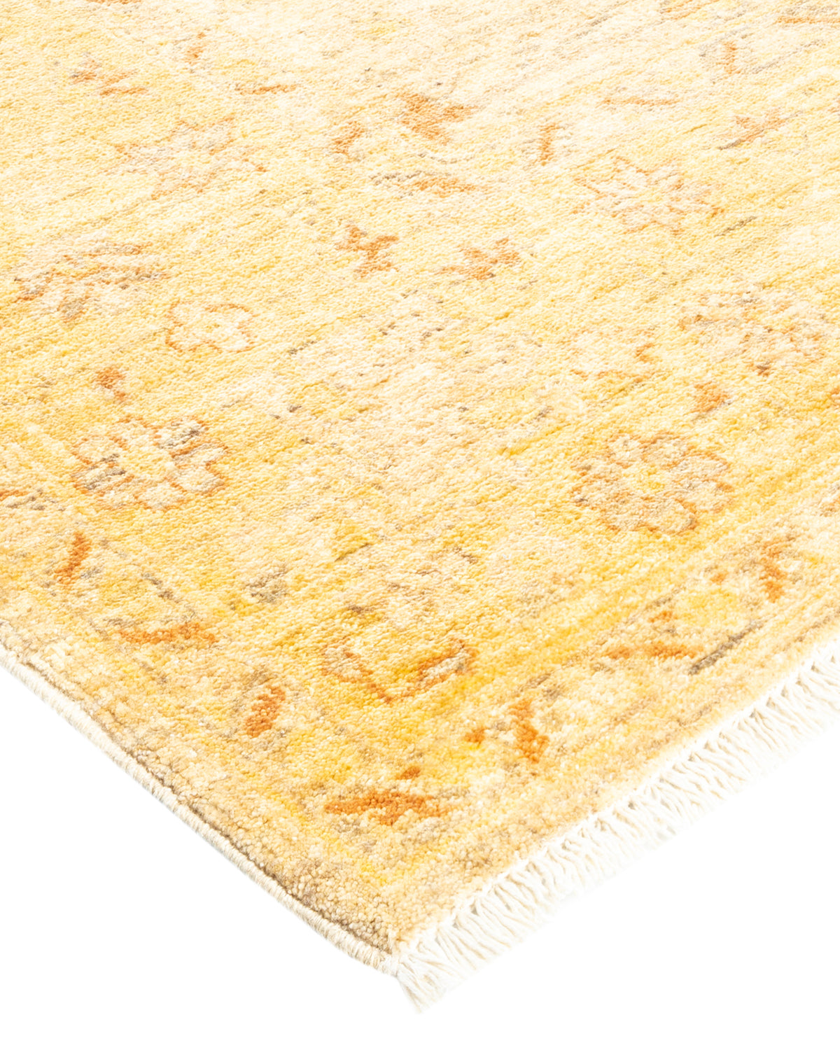 Eclectic, One-of-a-Kind Hand-Knotted Area Rug - Ivory, 8' 2" x 9' 9"