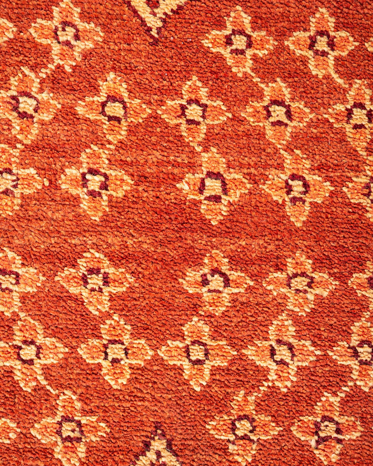 Eclectic, One-of-a-Kind Hand-Knotted Area Rug - Red, 8' 2" x 10' 2"