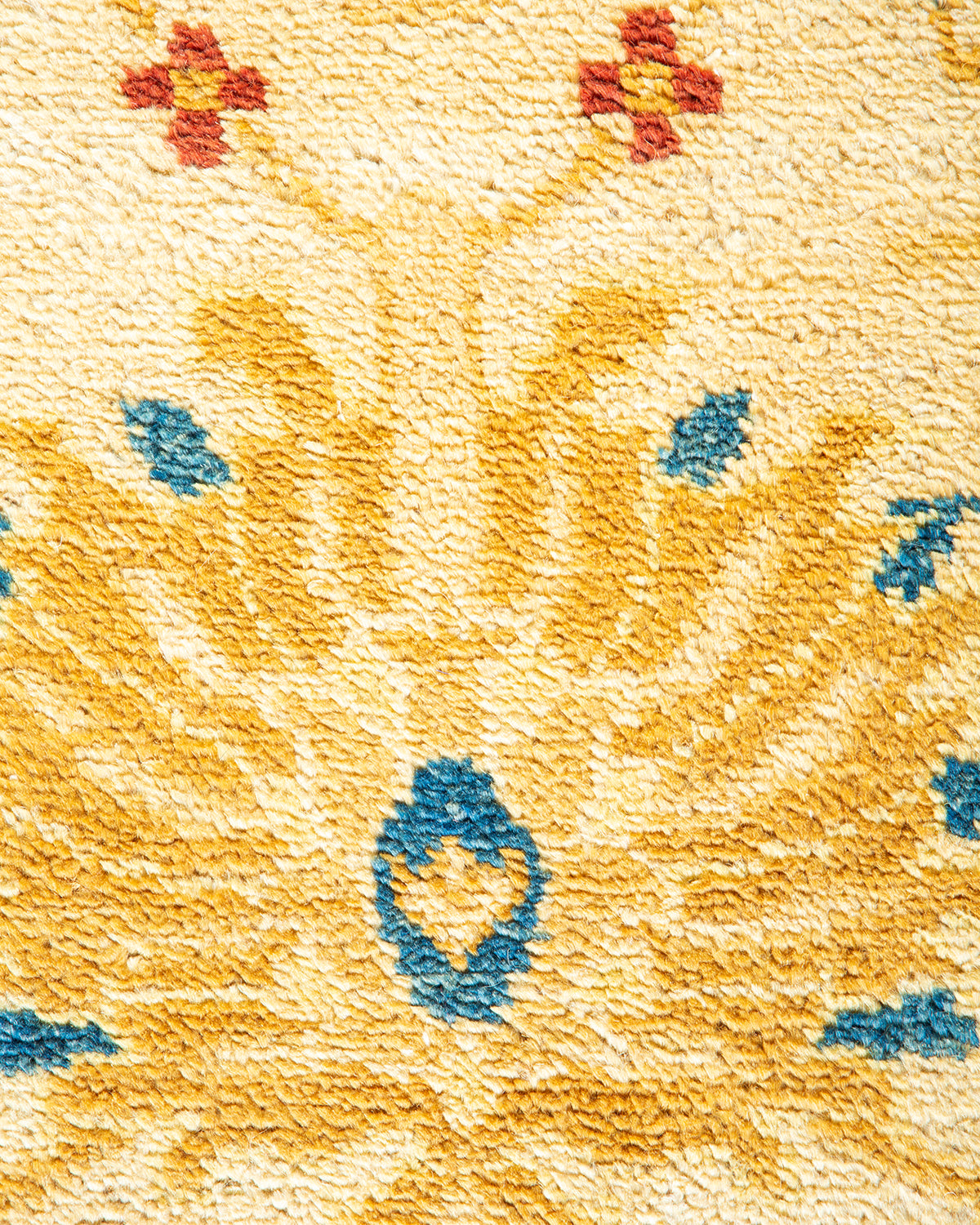 Eclectic, One-of-a-Kind Hand-Knotted Area Rug - Ivory, 8' 1" x 10' 8"