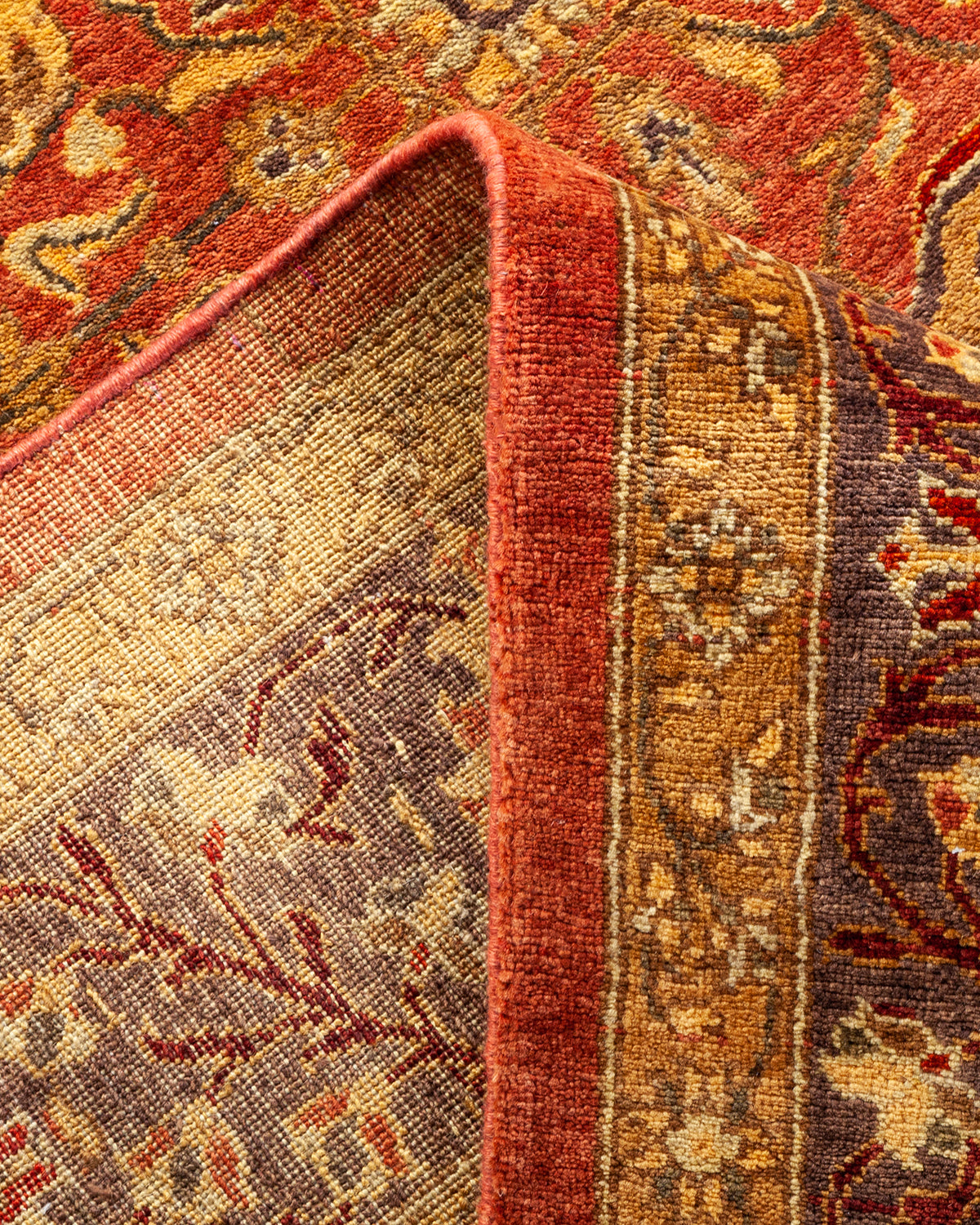 Eclectic, One-of-a-Kind Hand-Knotted Area Rug - Pink, 6' 2" x 8' 10"