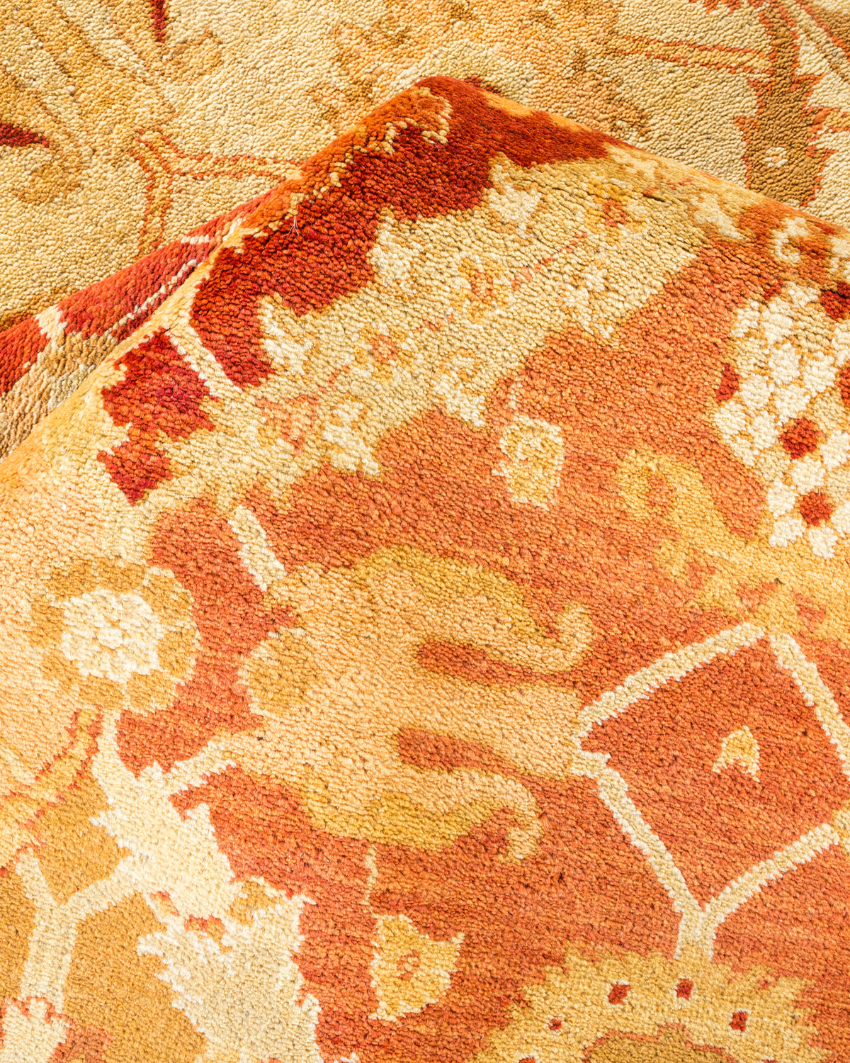 Eclectic, One-of-a-Kind Hand-Knotted Area Rug - Ivory, 6' 2" x 9' 1"