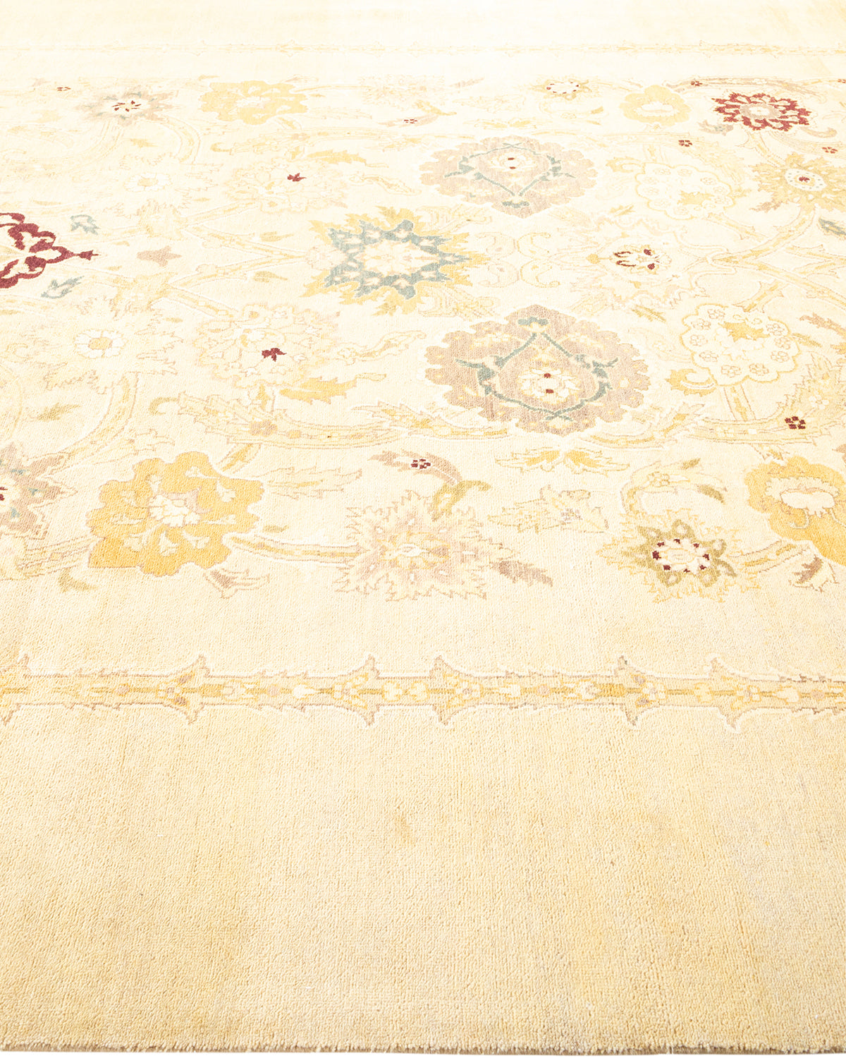 Eclectic, One-of-a-Kind Hand-Knotted Area Rug - Ivory, 8' 0" x 10' 4"