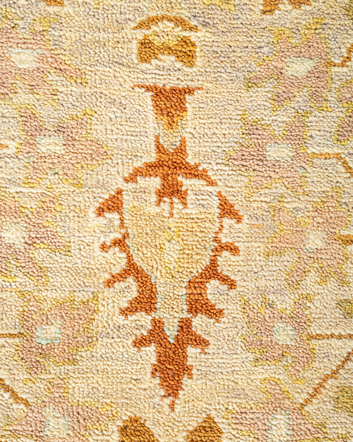 Eclectic, One-of-a-Kind Hand-Knotted Area Rug - Ivory, 8' 1" x 10' 6"