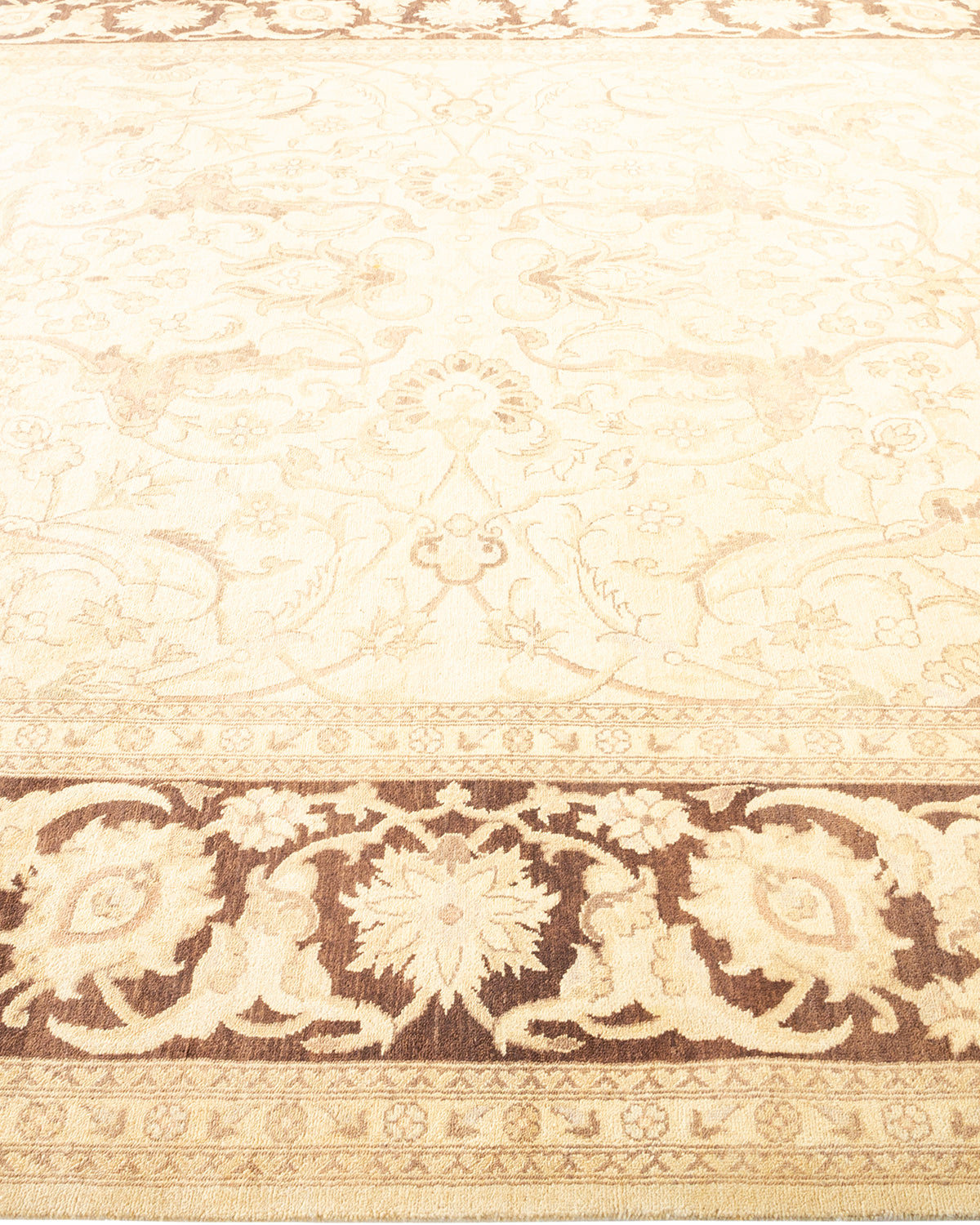 Eclectic, One-of-a-Kind Hand-Knotted Area Rug - Ivory, 8' 0" x 10' 4"