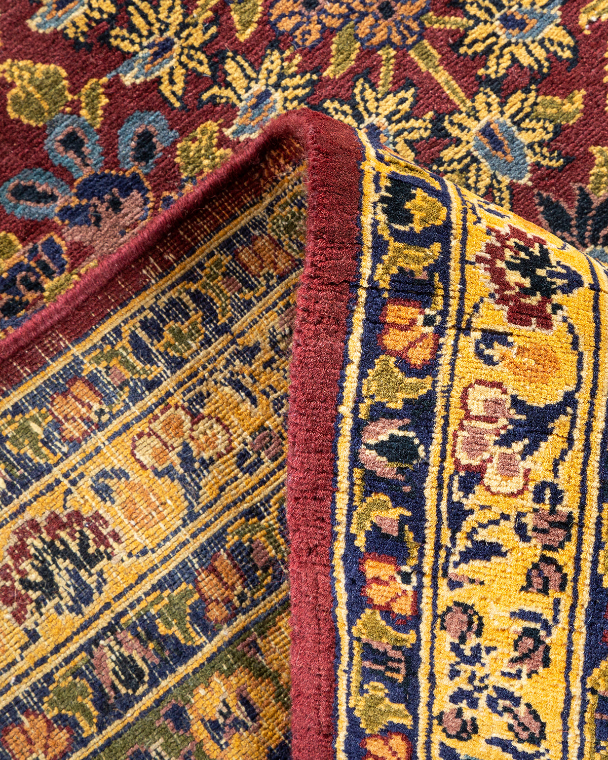 Mogul, One-of-a-Kind Hand-Knotted Area Rug - Red, 8' 10" x 11' 7"