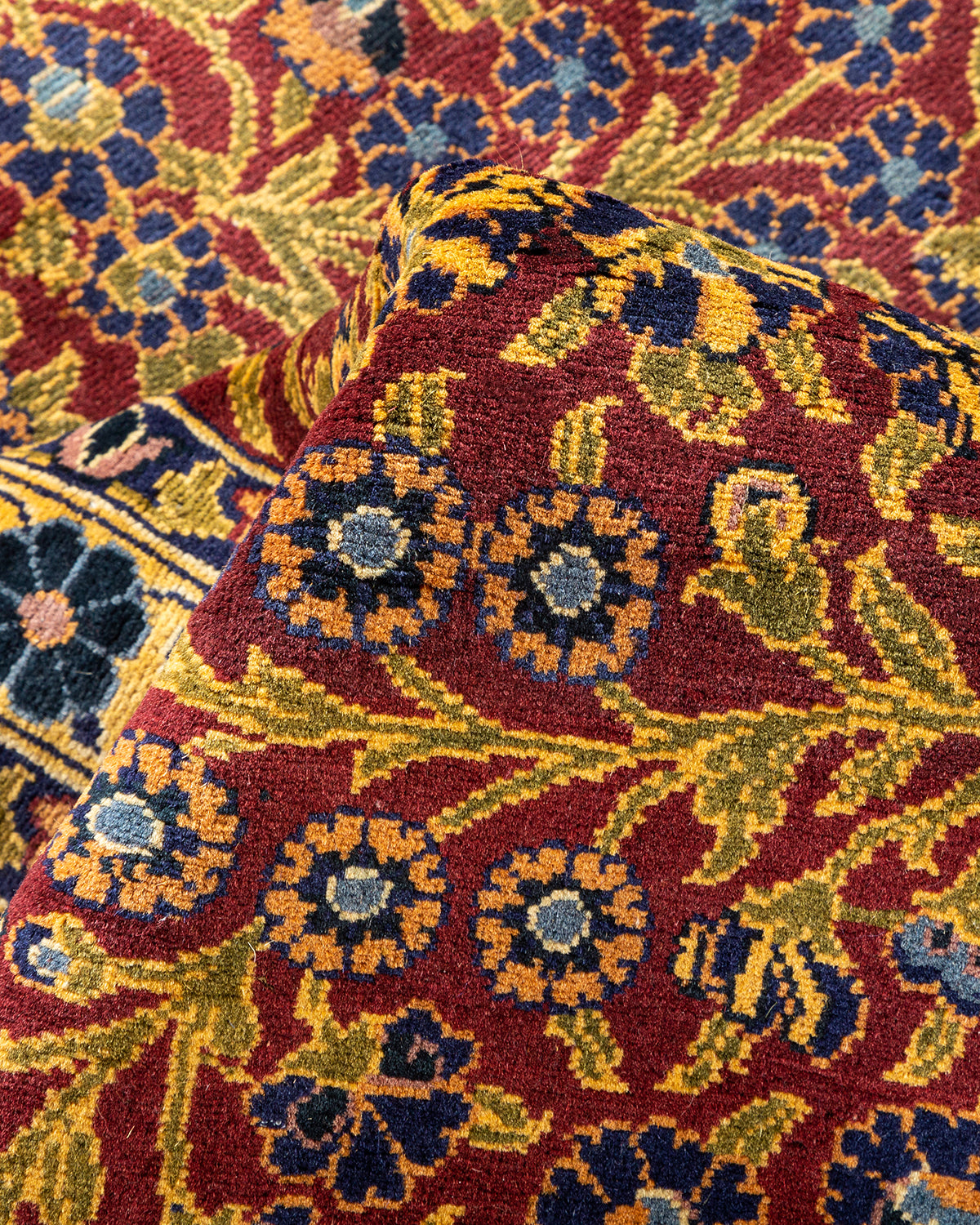 Mogul, One-of-a-Kind Hand-Knotted Area Rug - Red, 8' 10" x 11' 7"