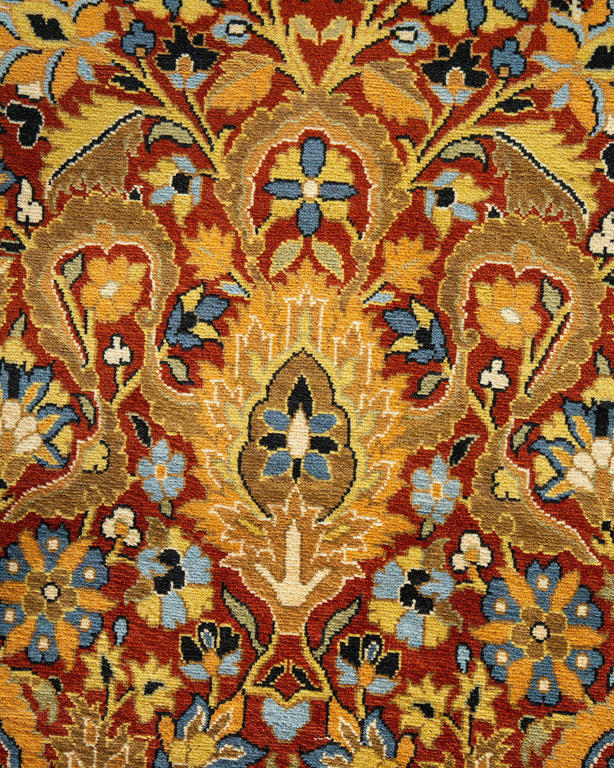 Mogul, One-of-a-Kind Hand-Knotted Area Rug - Orange, 9' 1" x 12' 5"