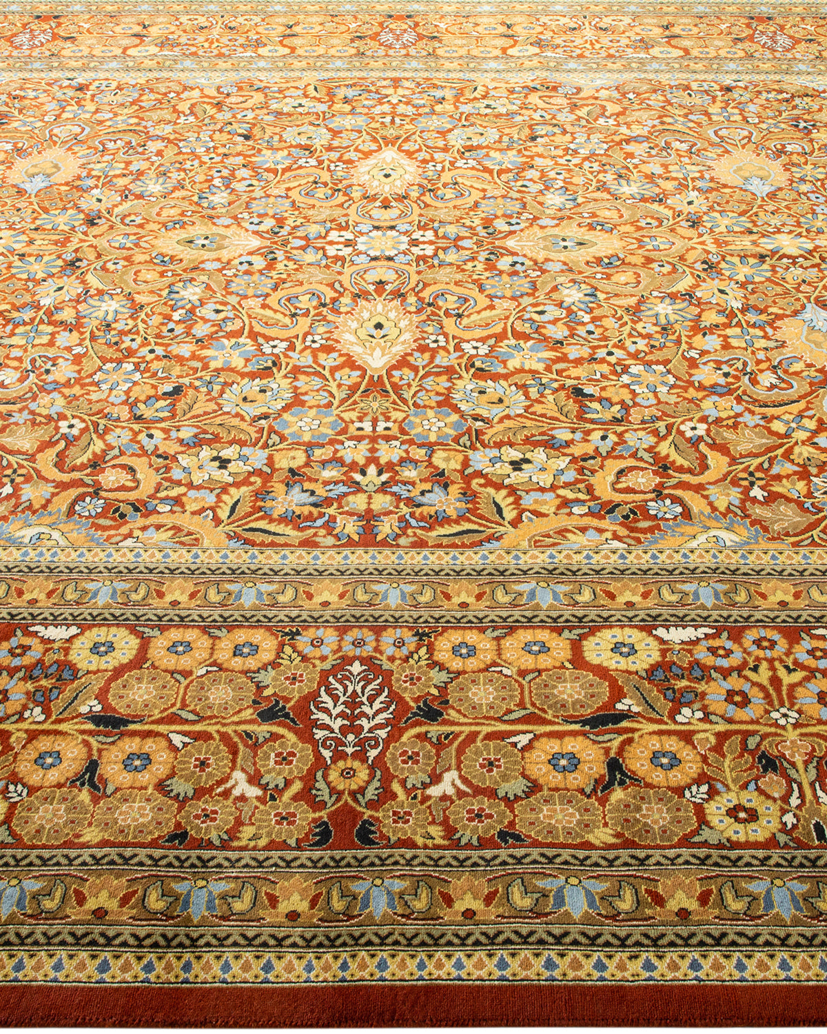 Mogul, One-of-a-Kind Hand-Knotted Area Rug - Orange, 9' 1" x 12' 5"