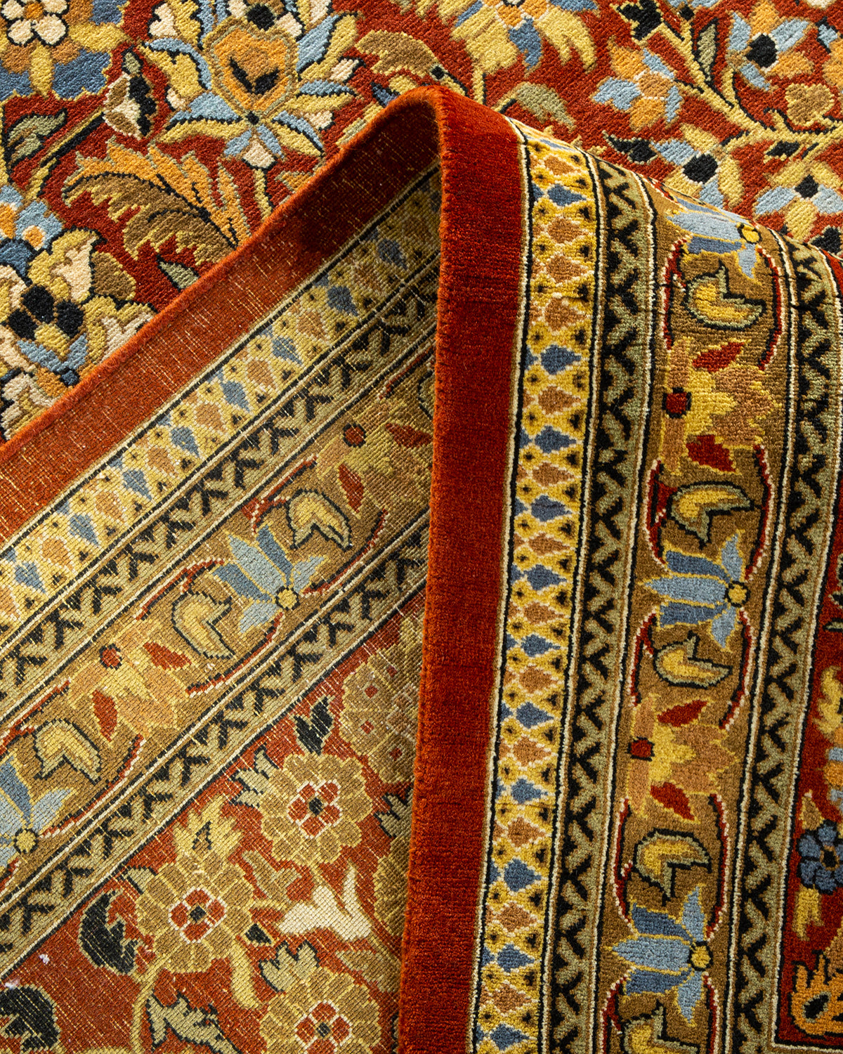 Mogul, One-of-a-Kind Hand-Knotted Area Rug - Orange, 9' 1" x 12' 5"