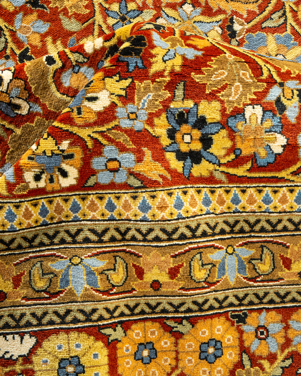 Mogul, One-of-a-Kind Hand-Knotted Area Rug - Orange, 9' 1" x 12' 5"
