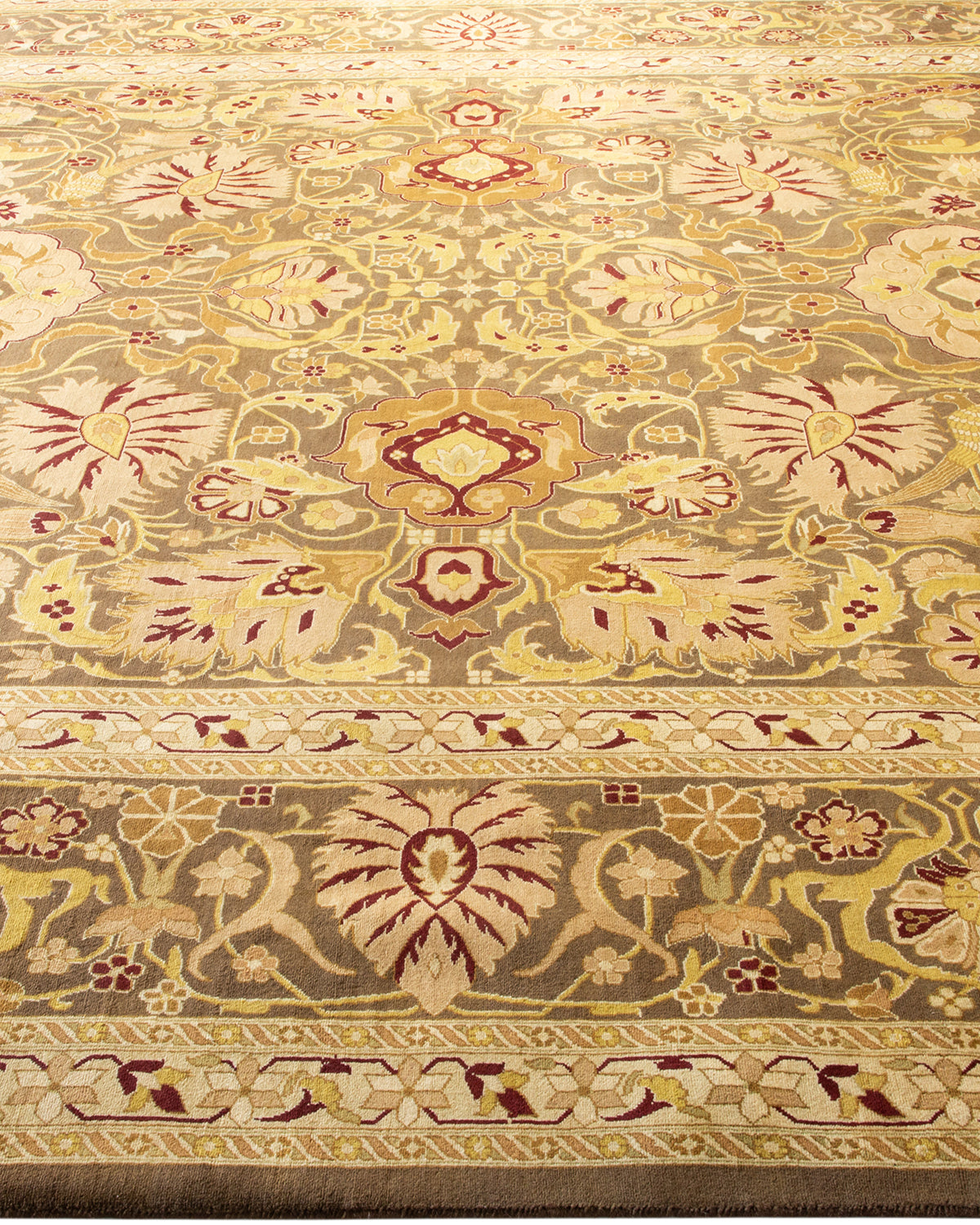 Mogul, One-of-a-Kind Hand-Knotted Area Rug - Brown, 9' 0" x 12' 2"