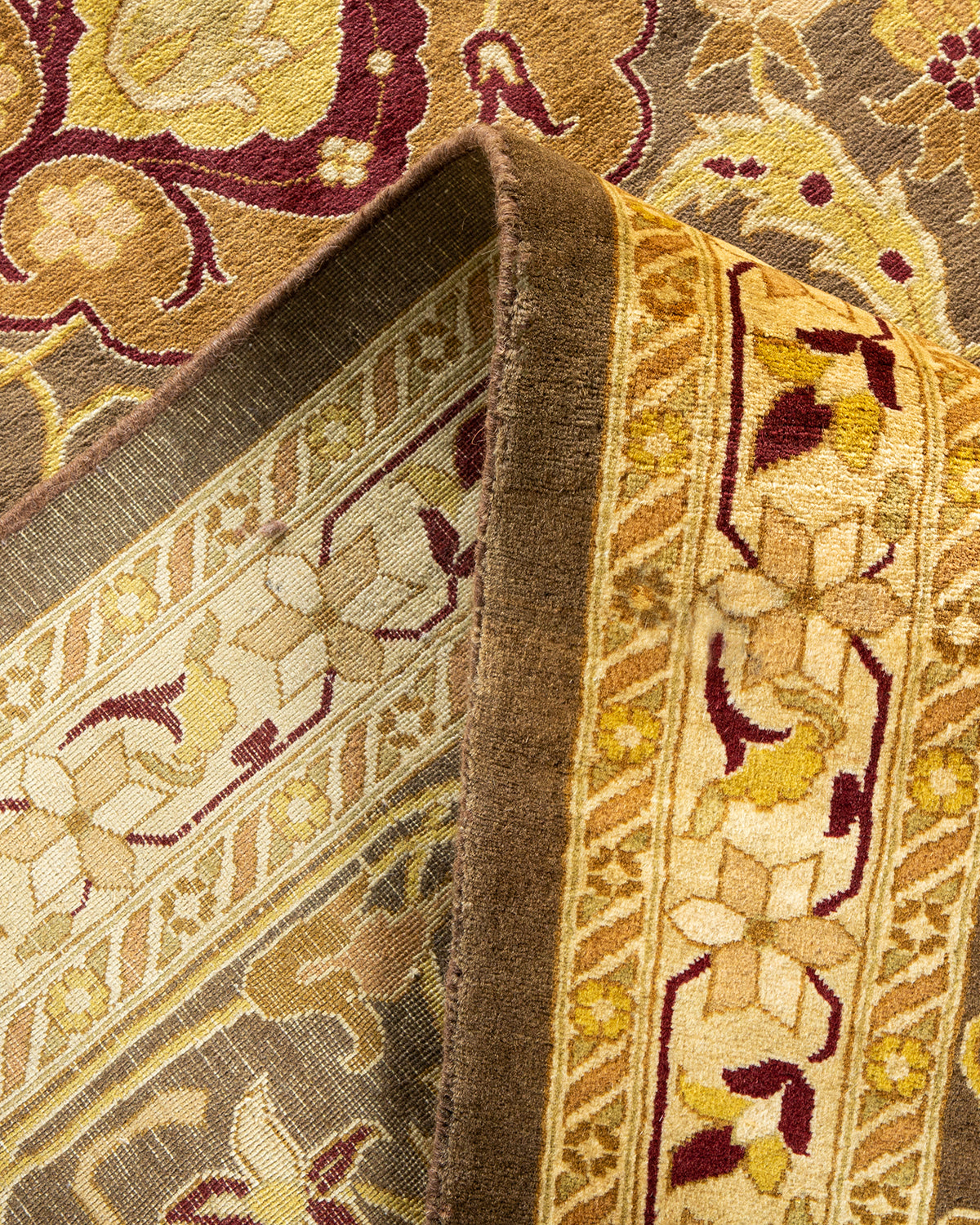 Mogul, One-of-a-Kind Hand-Knotted Area Rug - Brown, 9' 0" x 12' 2"