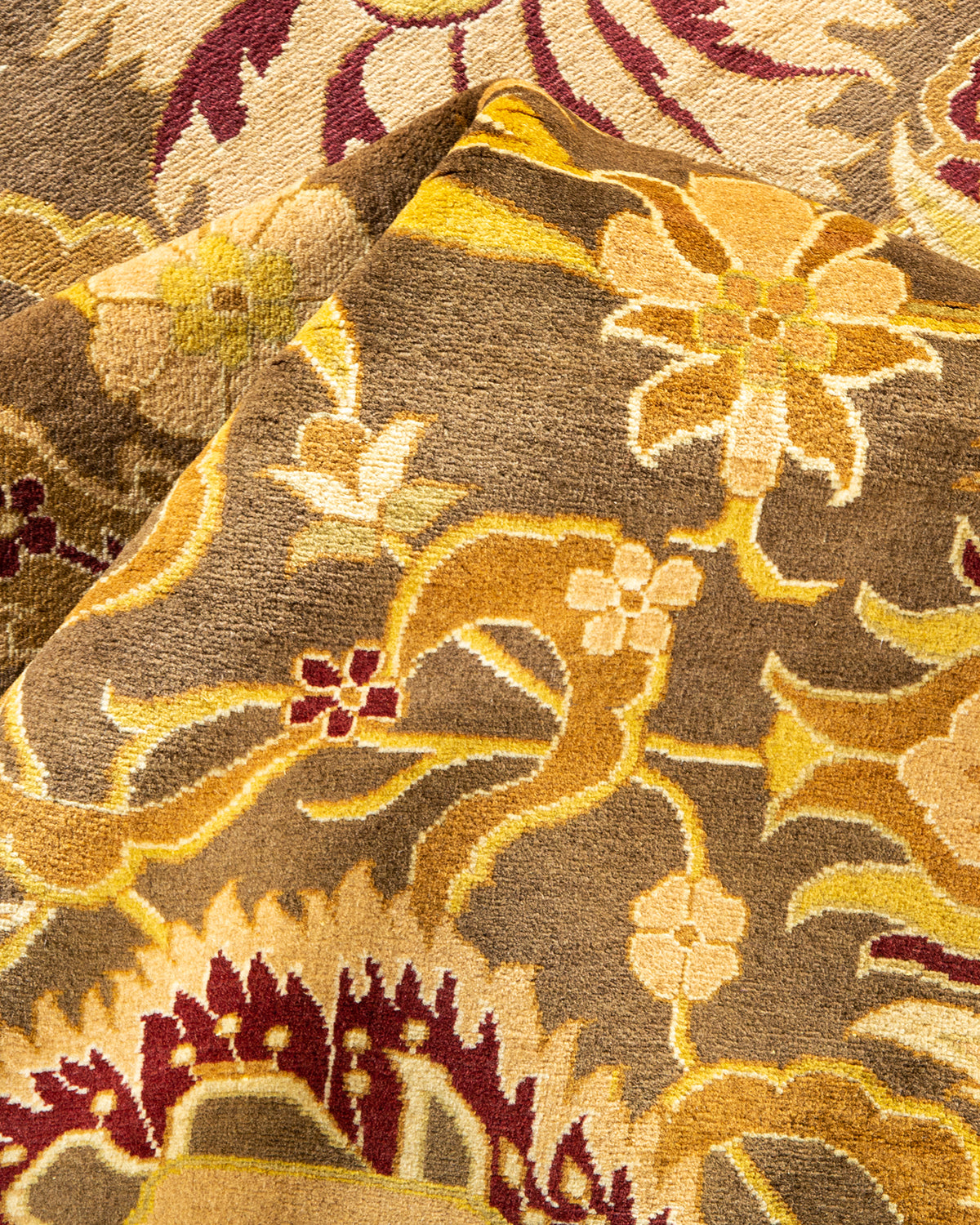 Mogul, One-of-a-Kind Hand-Knotted Area Rug - Brown, 9' 0" x 12' 2"