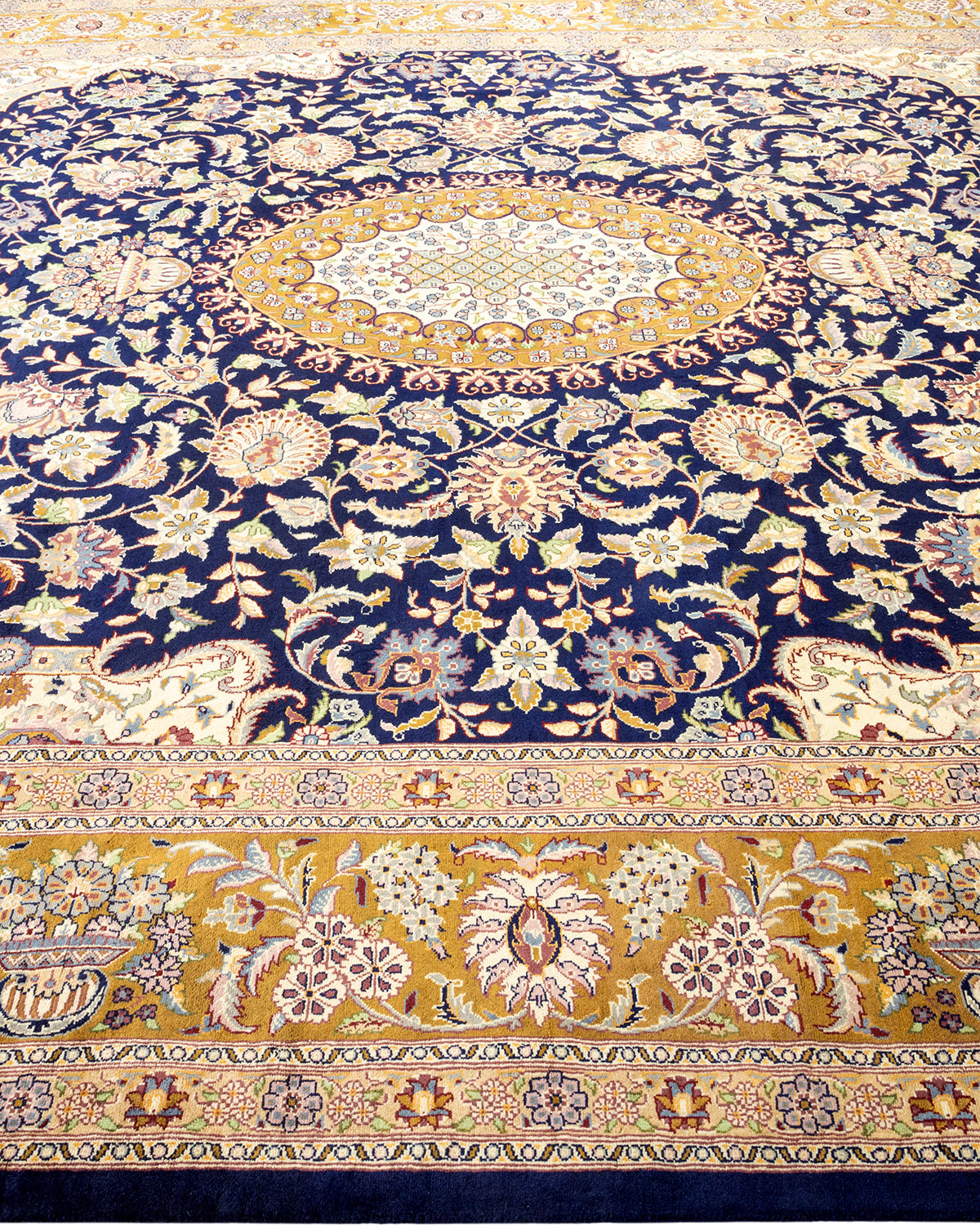 Mogul, One-of-a-Kind Hand-Knotted Area Rug - Blue, 8' 3" x 10' 1"