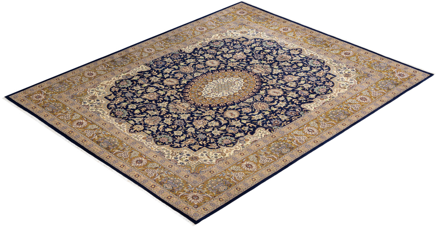 Mogul, One-of-a-Kind Hand-Knotted Area Rug - Blue, 8' 3" x 10' 1"