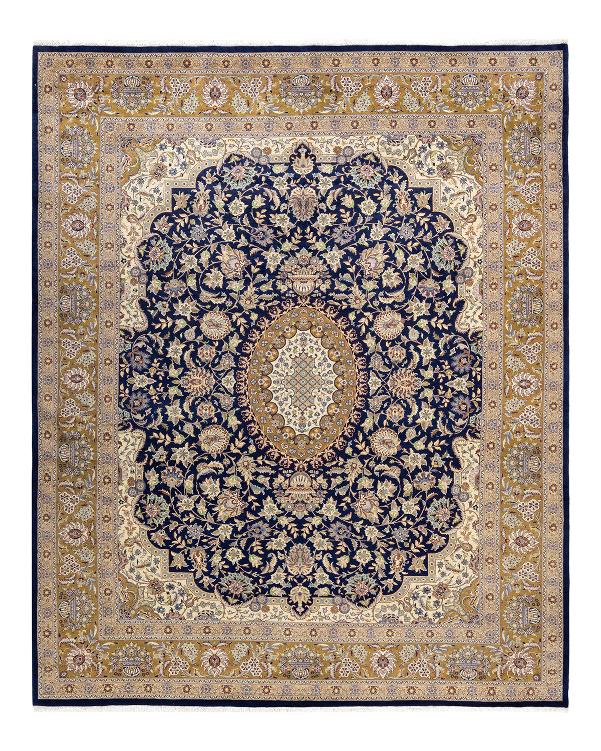 Mogul, One-of-a-Kind Hand-Knotted Area Rug - Blue, 8' 3" x 10' 1"