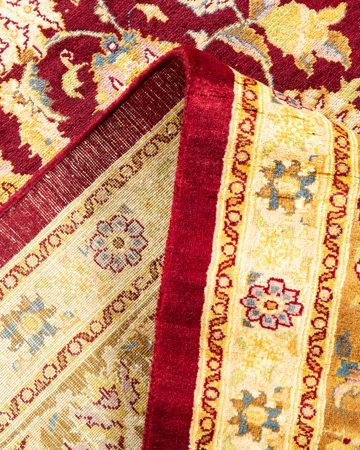 Mogul, One-of-a-Kind Hand-Knotted Area Rug - Red, 8' 3" x 10' 7"