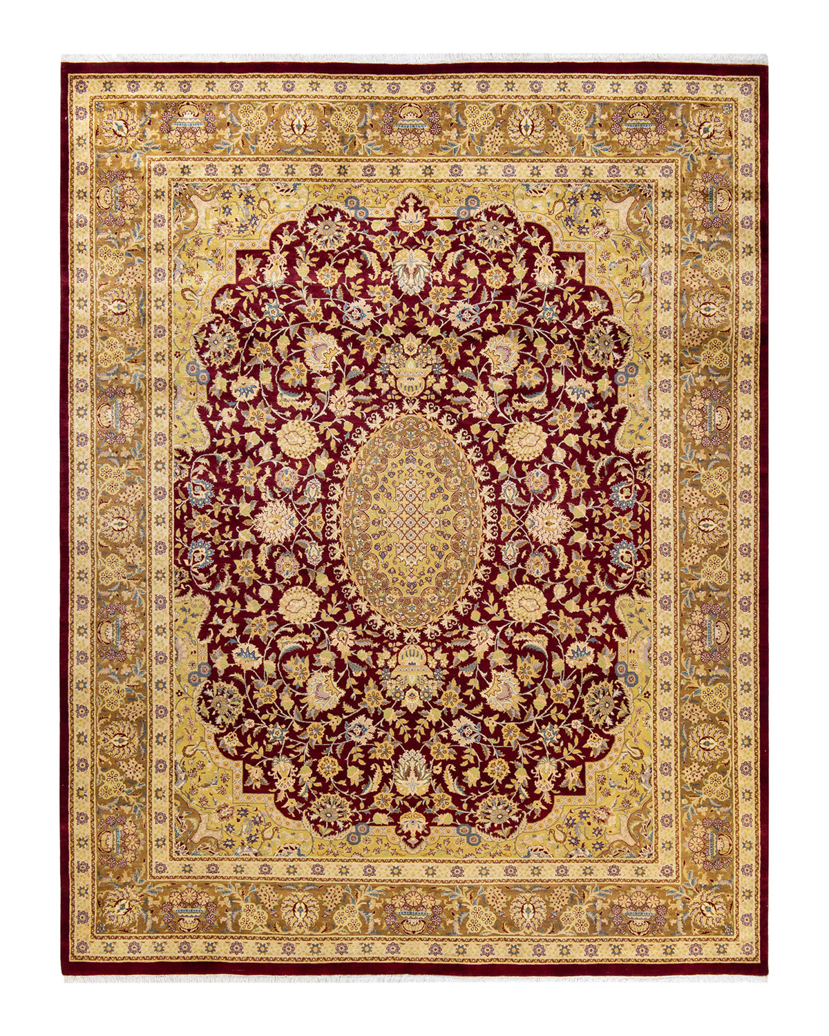 Mogul, One-of-a-Kind Hand-Knotted Area Rug - Red, 8' 3" x 10' 7"