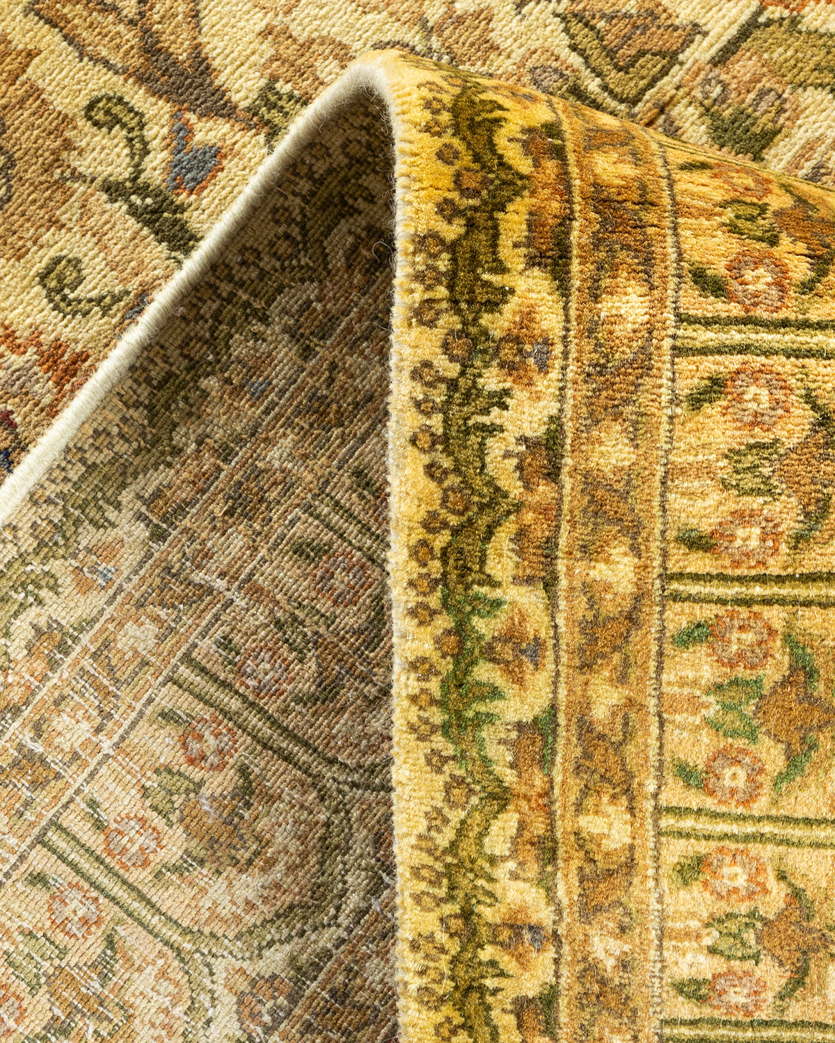 Mogul, One-of-a-Kind Hand-Knotted Area Rug - Ivory, 7' 10" x 9' 10"